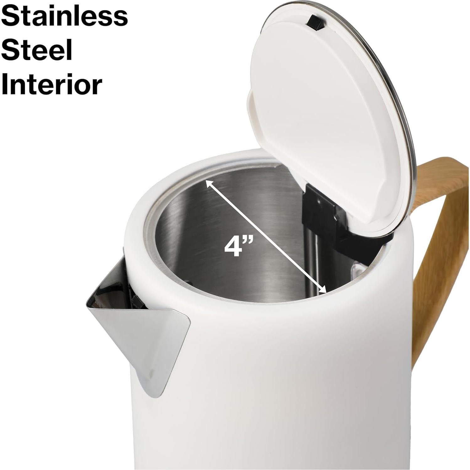 Hervidor Eléctrico PantryPro 1.7L 1500W Acero Inoxidable