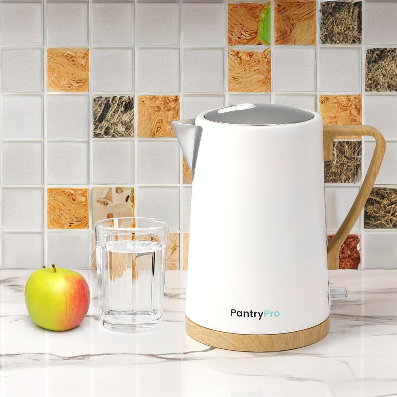 Hervidor Eléctrico PantryPro 1.7L 1500W Acero Inoxidable