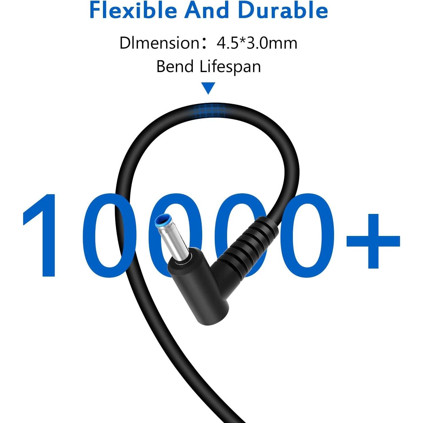 Cargador HP 65W/45W HIBBO Adaptador de Corriente Azul