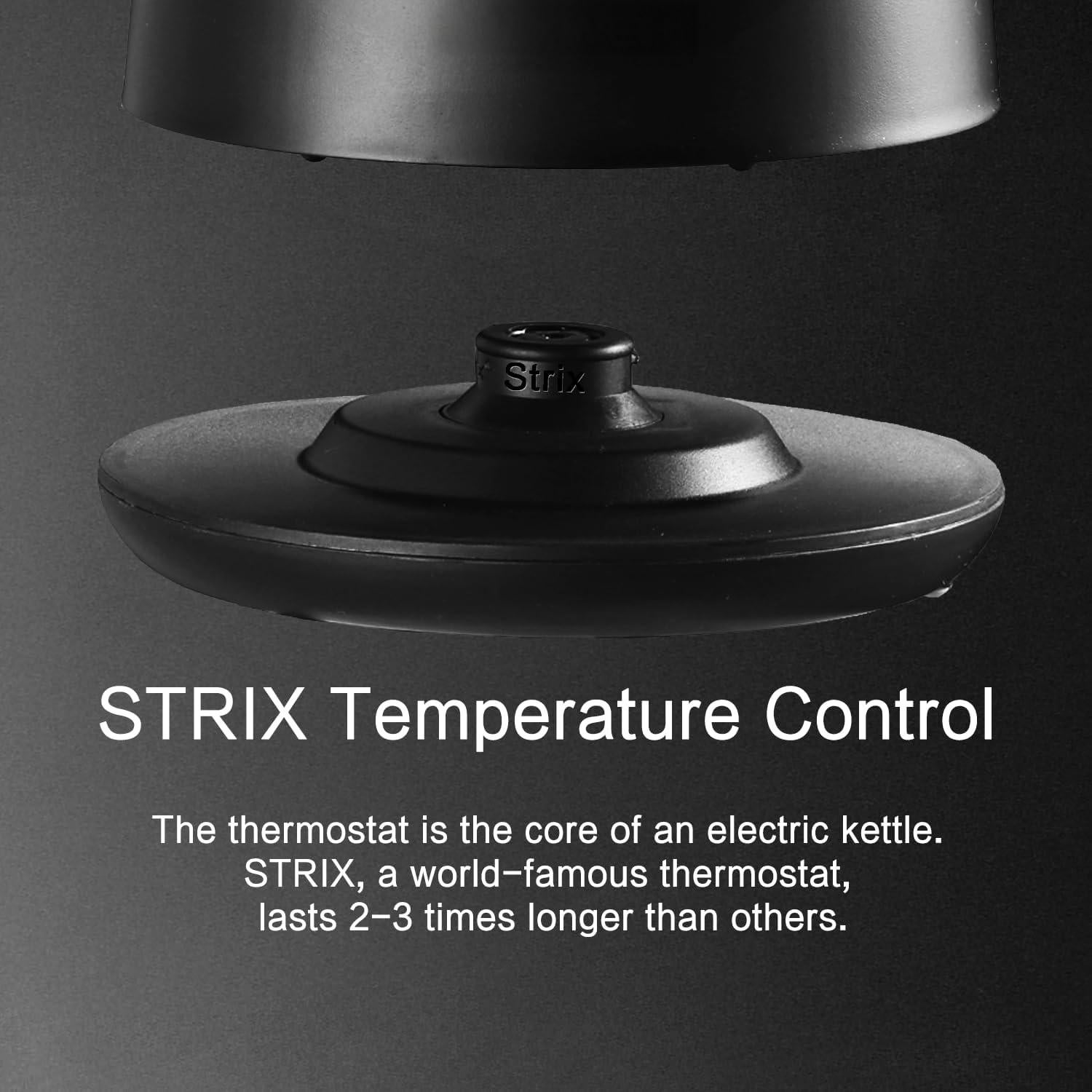 Hervidor Eléctrico QUAXWELL 1.5L Doble Pared 1500W Negro