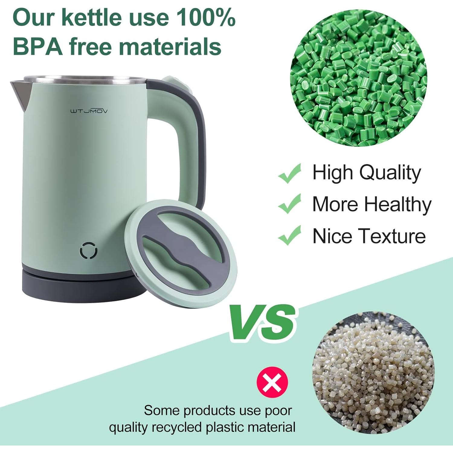 Hervidor Eléctrico WTJMOV V-01 de Acero Inoxidable 0.8L