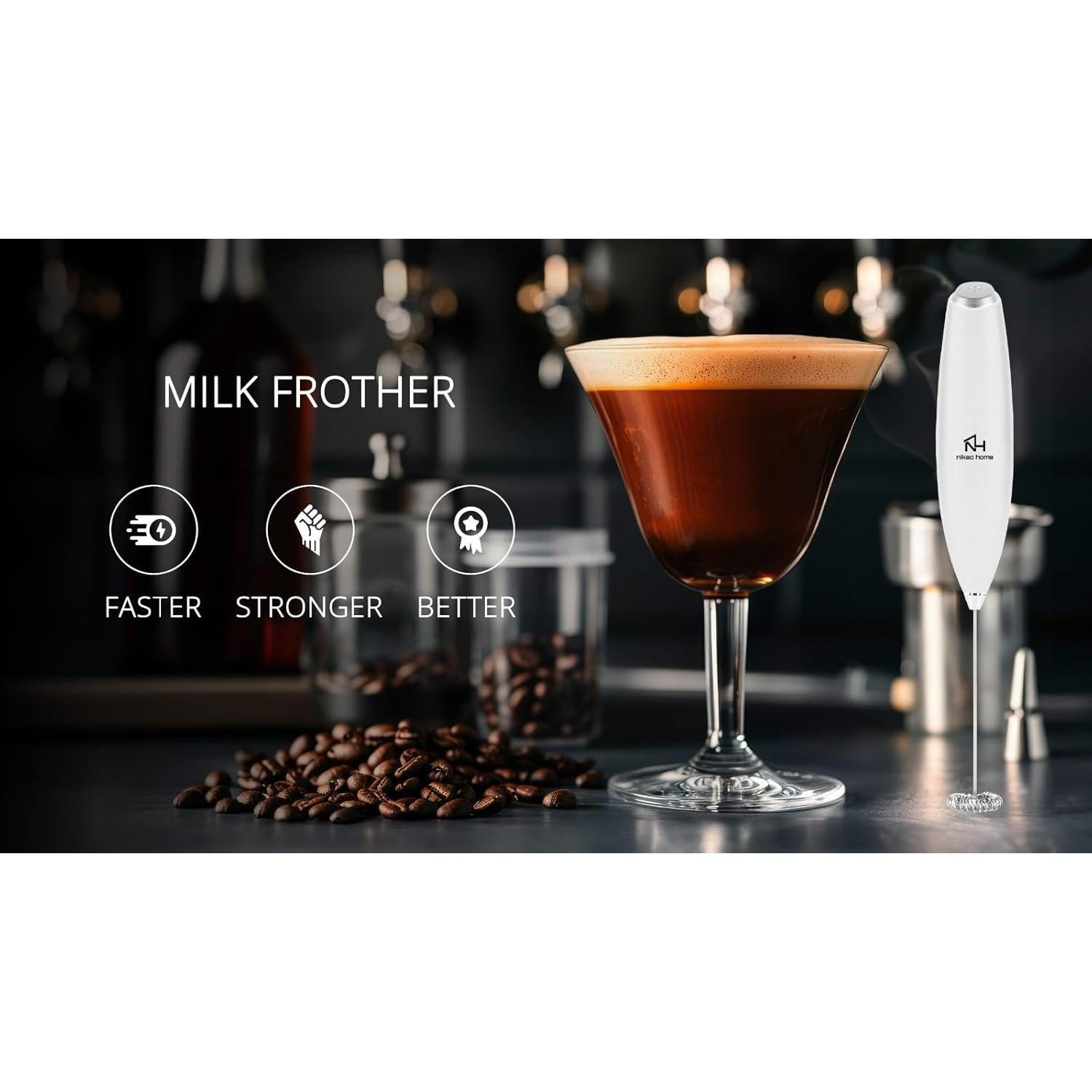 Hervidor Eléctrico Plegable Nikao Home con Espumador y Taza