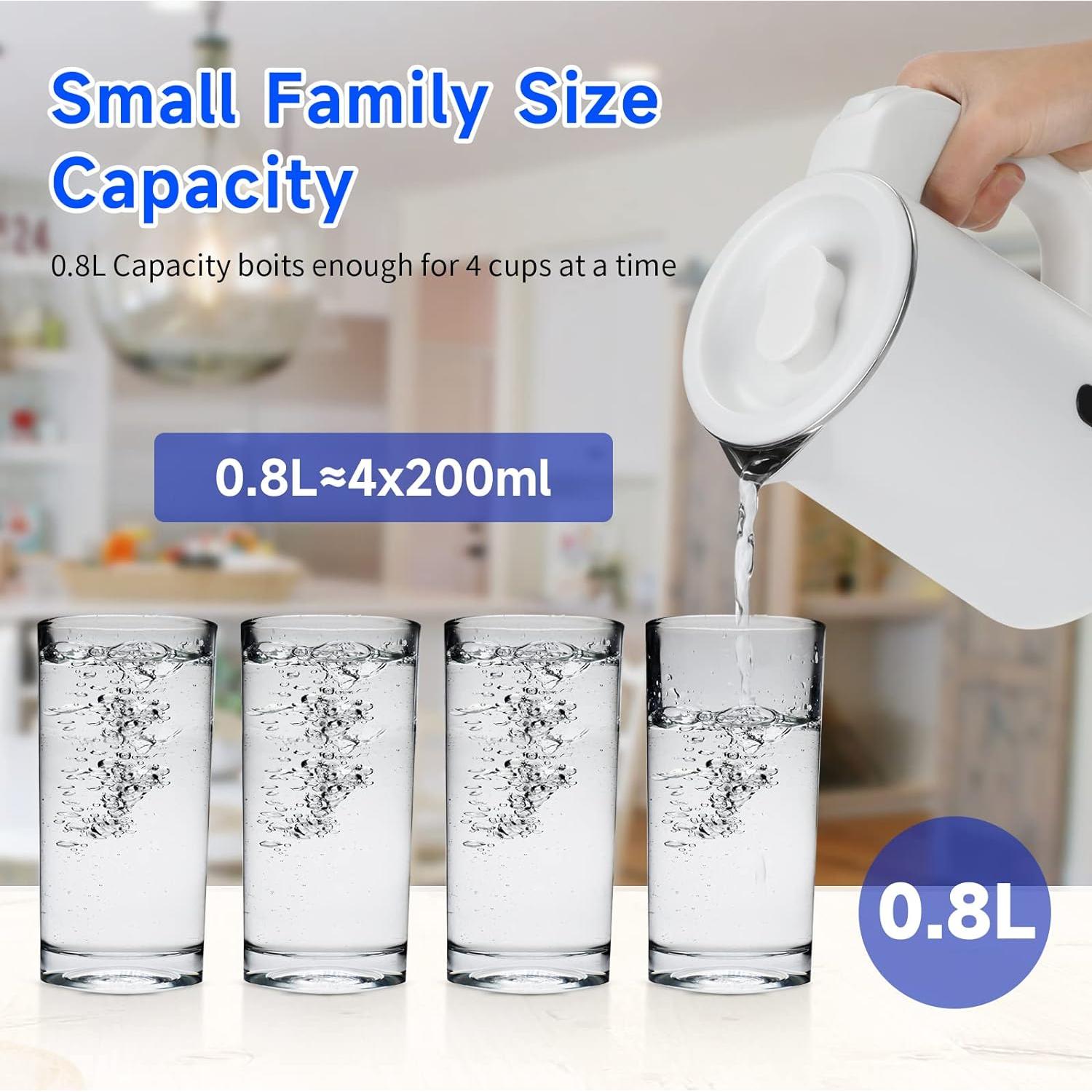 Hervidor Eléctrico Wdcme DL-018 de Acero Inoxidable 0.8L