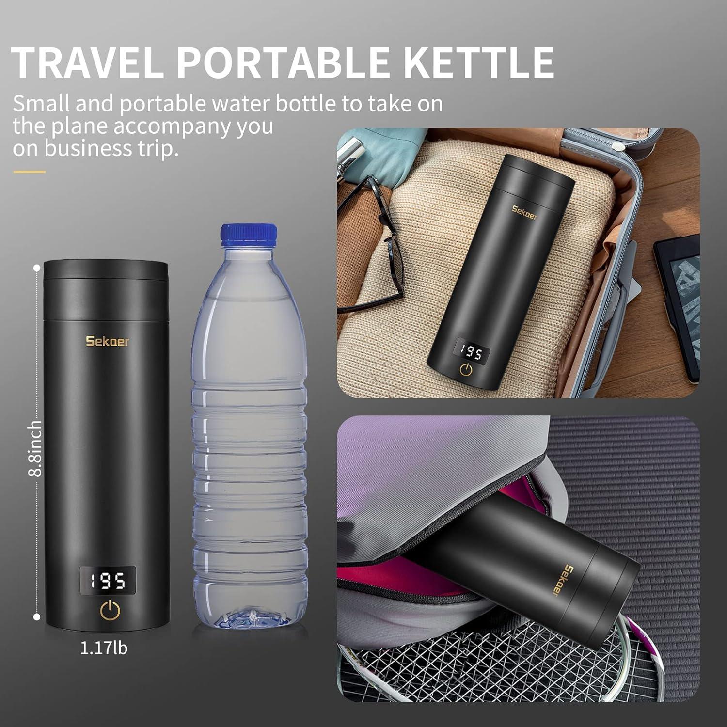 Hervidor Eléctrico Portátil Sekaer SY-618B 500ml Acero Inoxidable