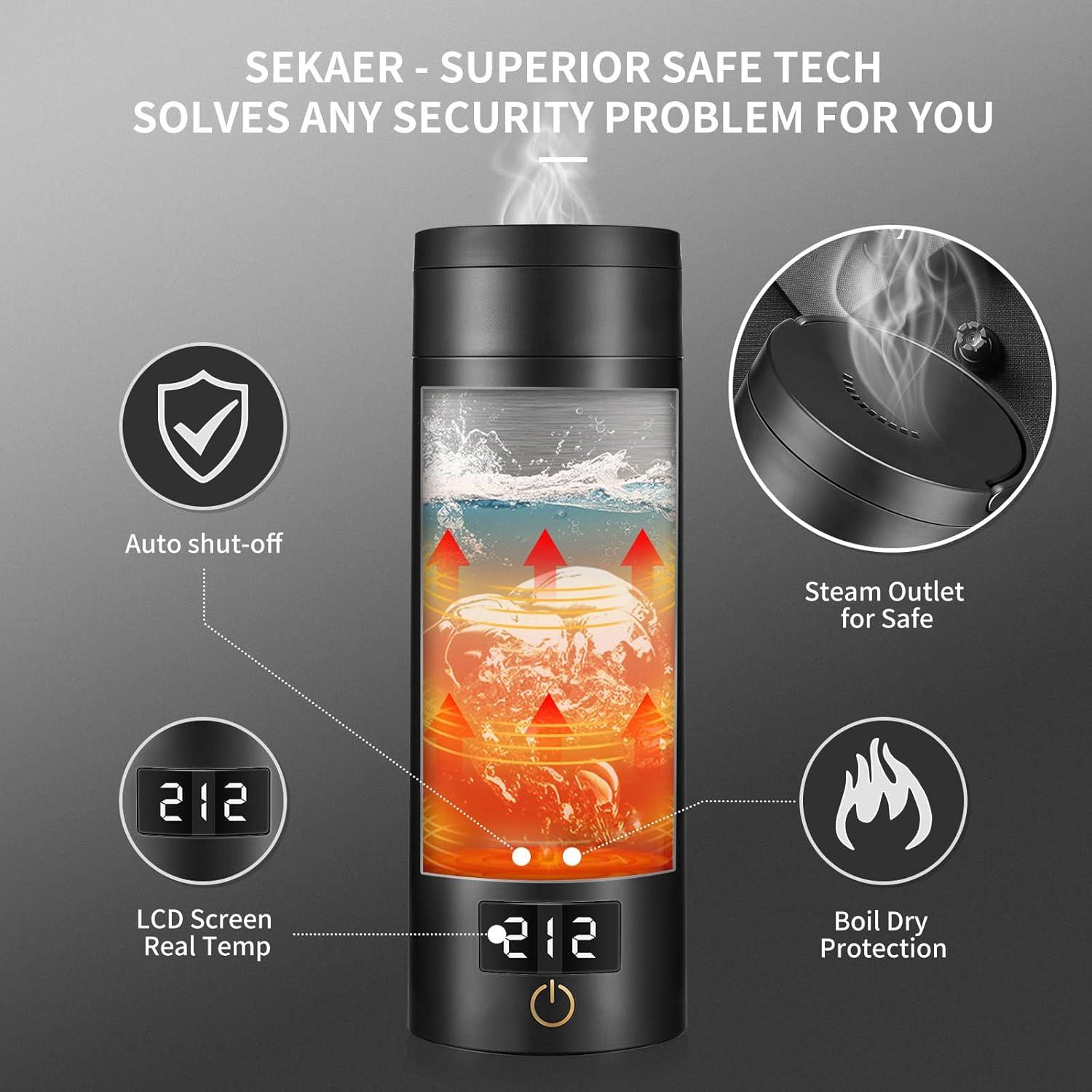 Hervidor Eléctrico Portátil Sekaer SY-618B 500ml Acero Inoxidable