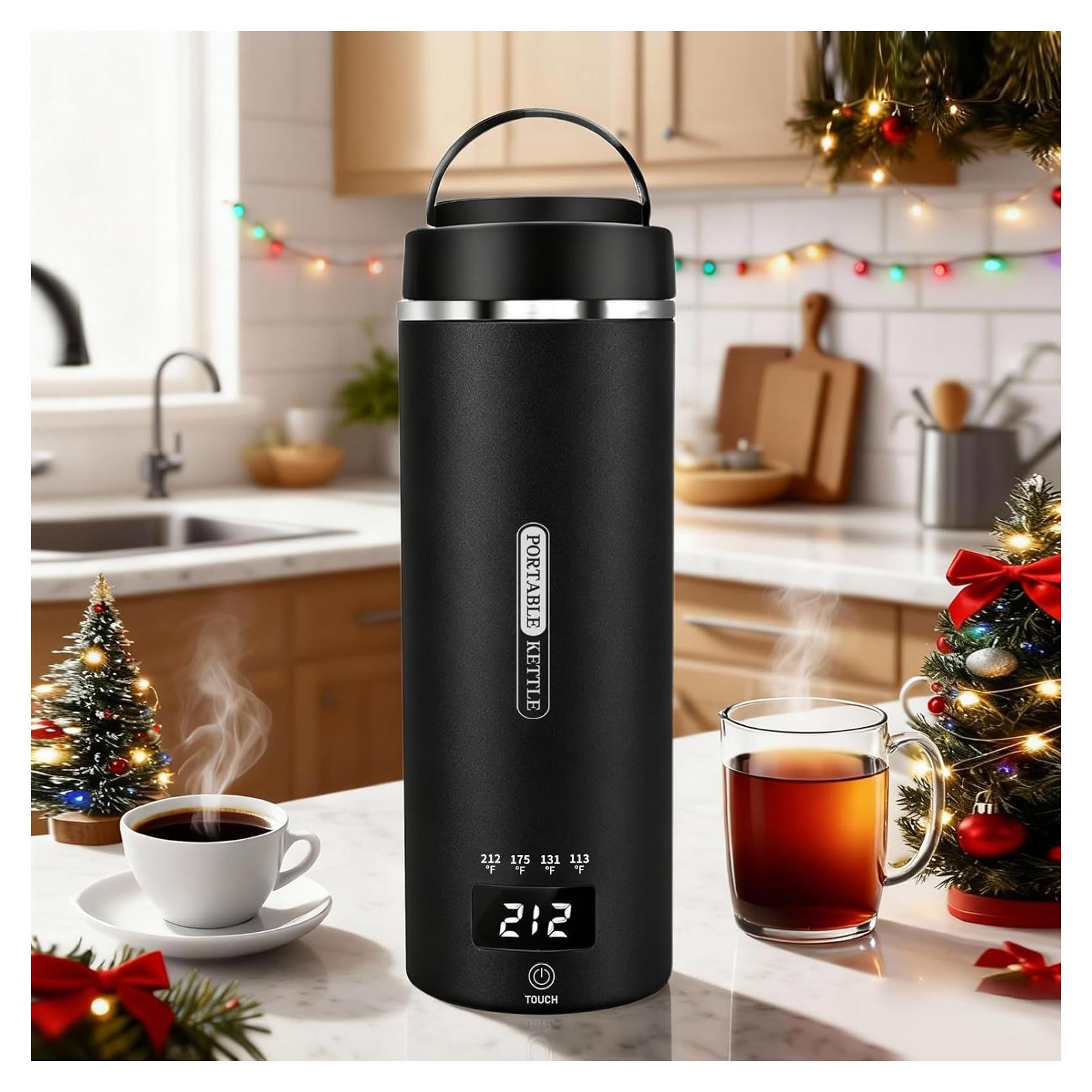 Hervidor Eléctrico de Viaje JEKABA 0.65kg 4 Temperaturas Negro