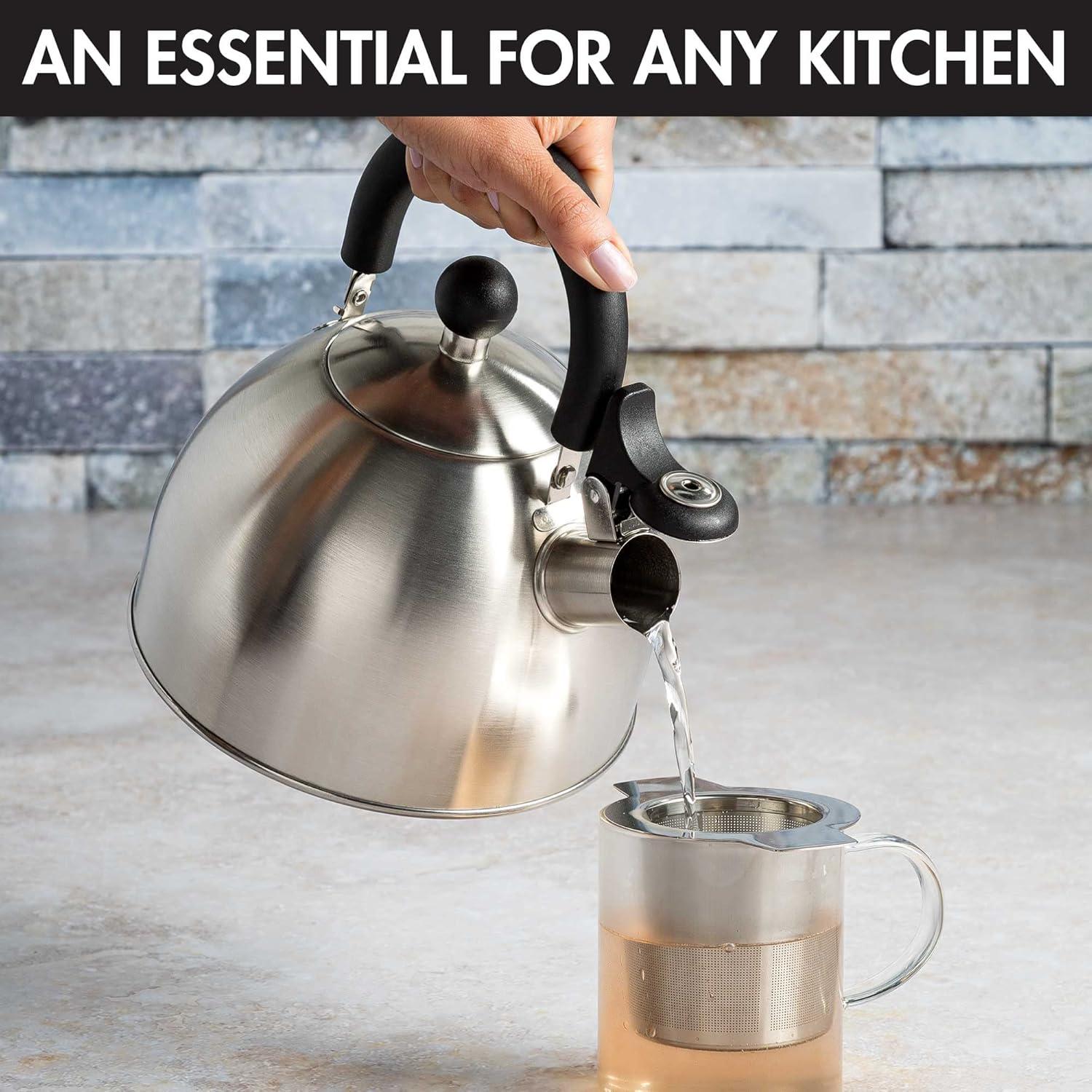 Hervidor de agua Primula Stewart 1.42L acero inoxidable silbante