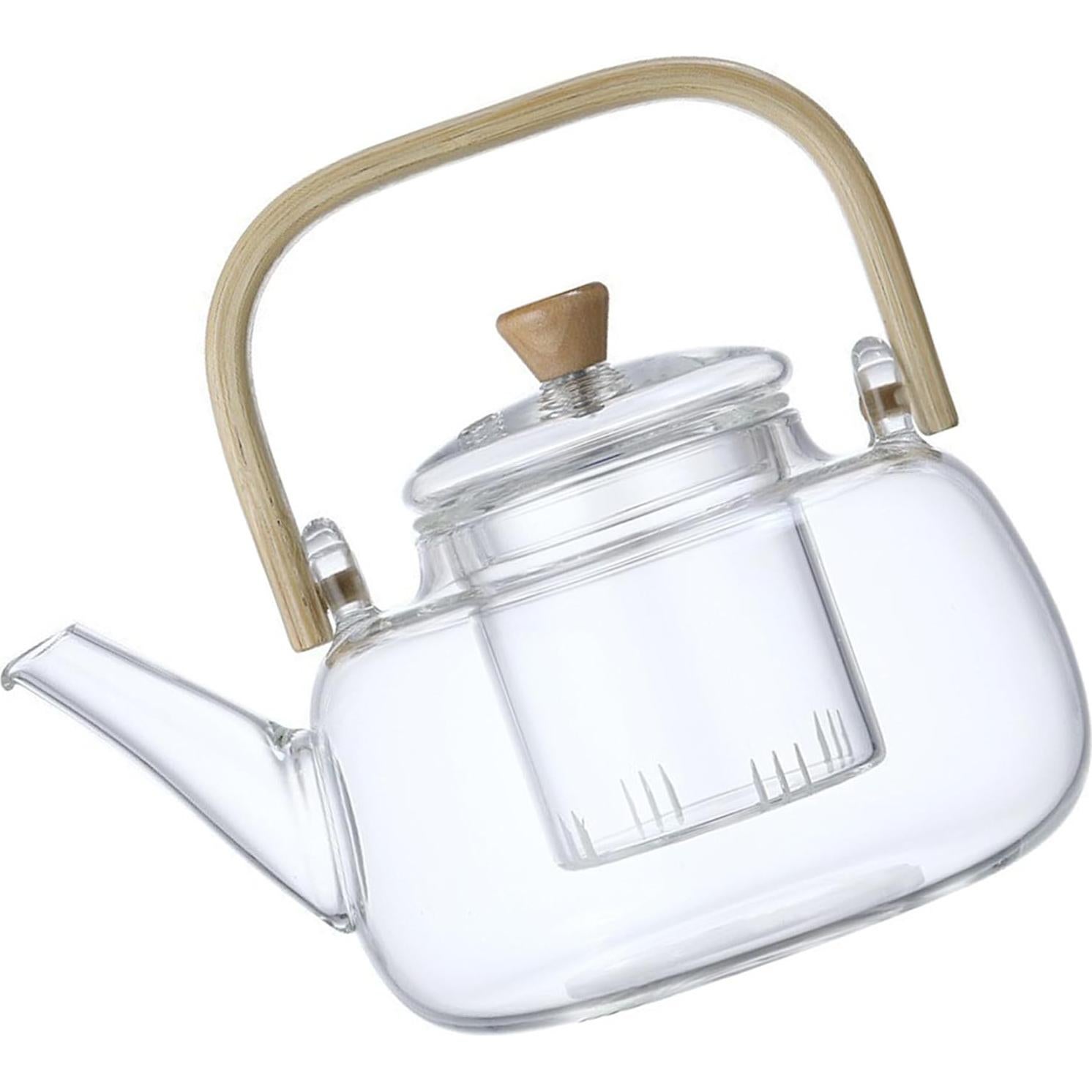 Tetera de Vidrio Borosilicato TUEQE 1000ml con Infusor