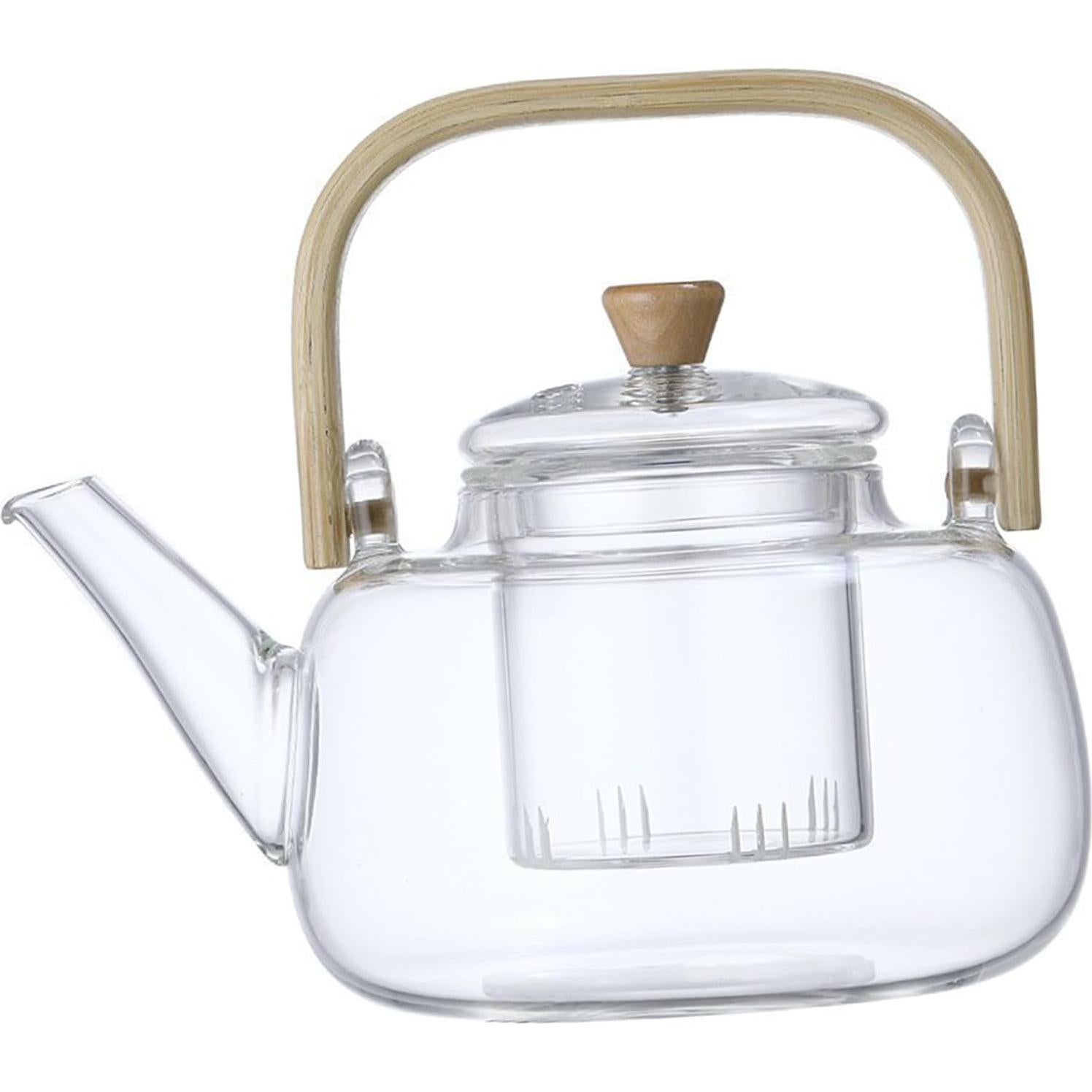 Tetera de Vidrio Borosilicato TUEQE 1000ml con Infusor