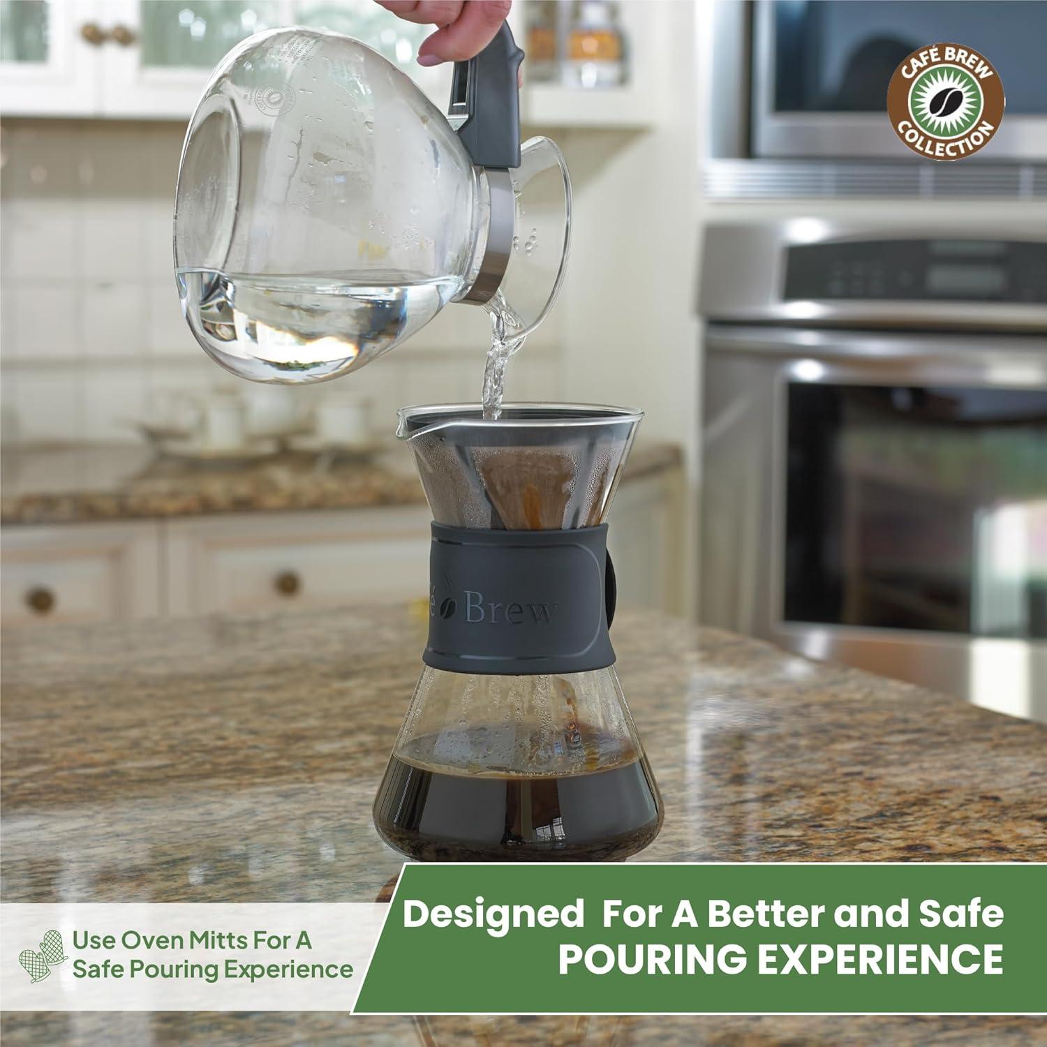 Hervidor de Té Silbante COLECCIÓN CAFÉS BREW 1.42L Vidrio