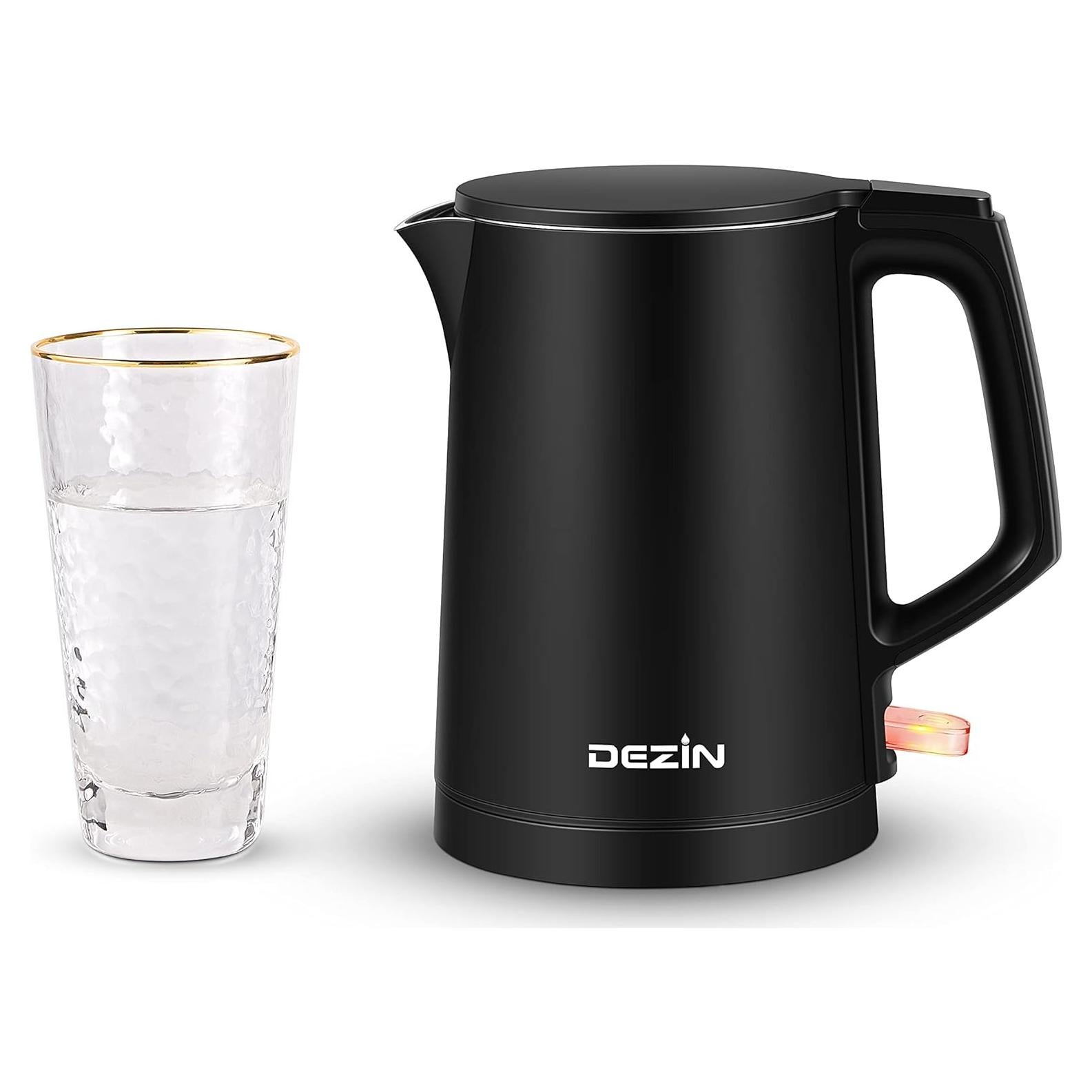 Hervidor Eléctrico Dezin 0.8L Acero Inoxidable Doble Pared