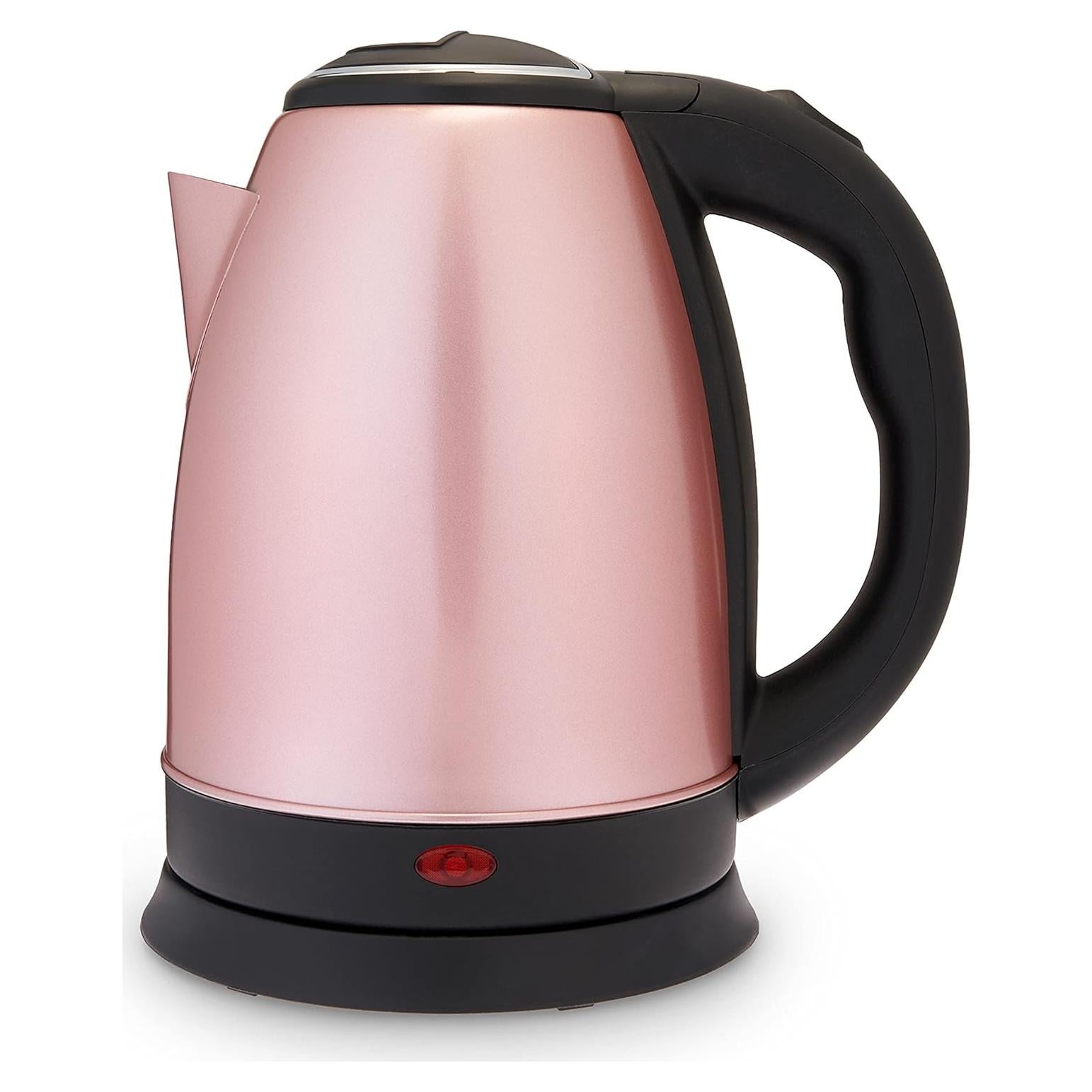 Hervidor Eléctrico de Té Pinky Up Parker 1.65L Acero Inoxidable Oro Rosa