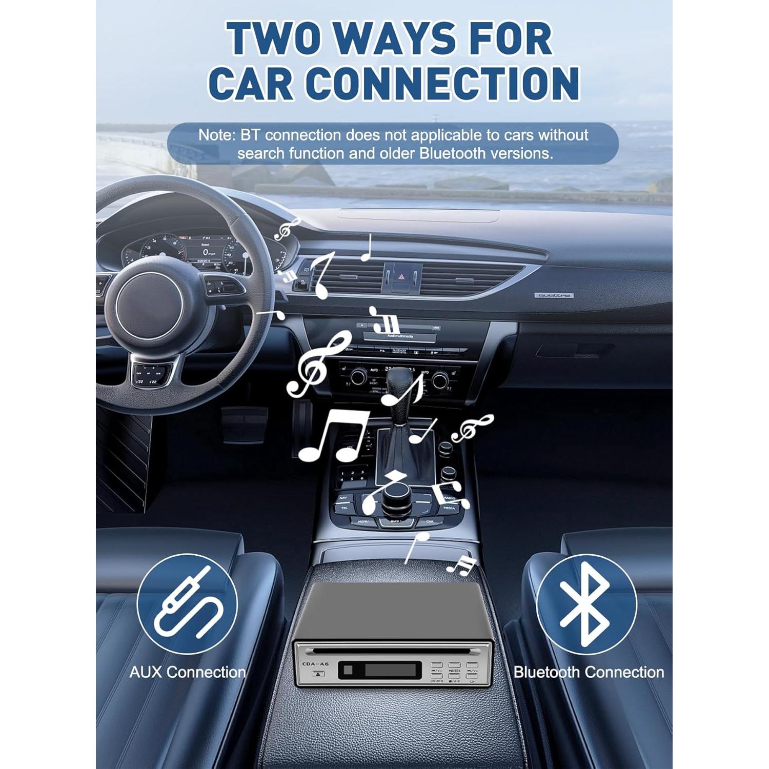 Reproductor de CD HiFi Tovlroy CDA-A6 con Bluetooth y USB