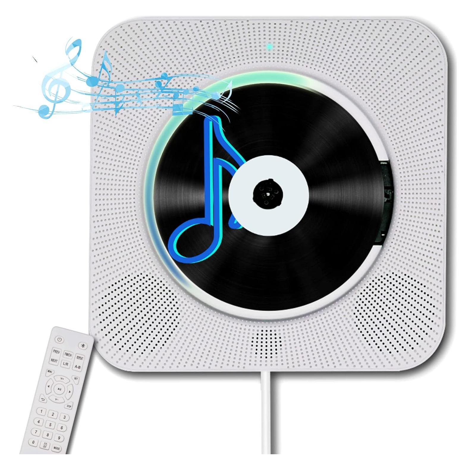 Reproductor de CD Montado en Pared Homlab CD1-001 Bluetooth
