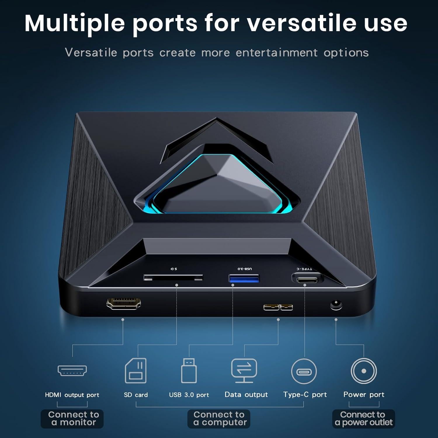 Reproductor de DVD 6-en-1 Aelrsoch SY-913 HDMI USB 1080P