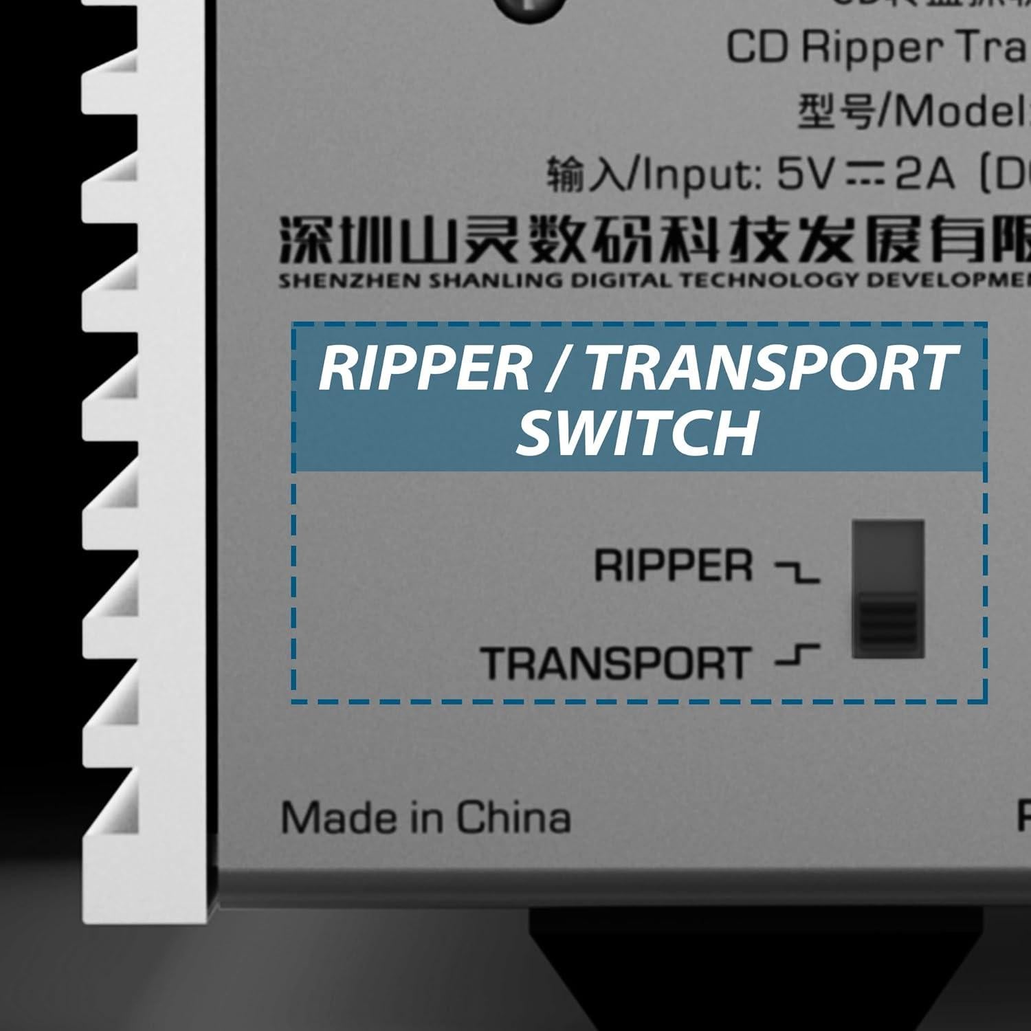 Transporte Digital Ripper de CD Shanling CR60 Plata - USB y Óptico