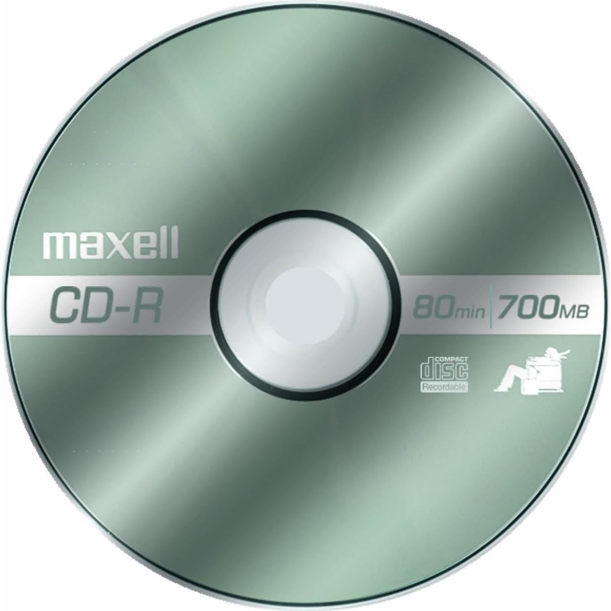CDs Grabables Maxell 648200 - 100 Discos 700MB 80 Minutos