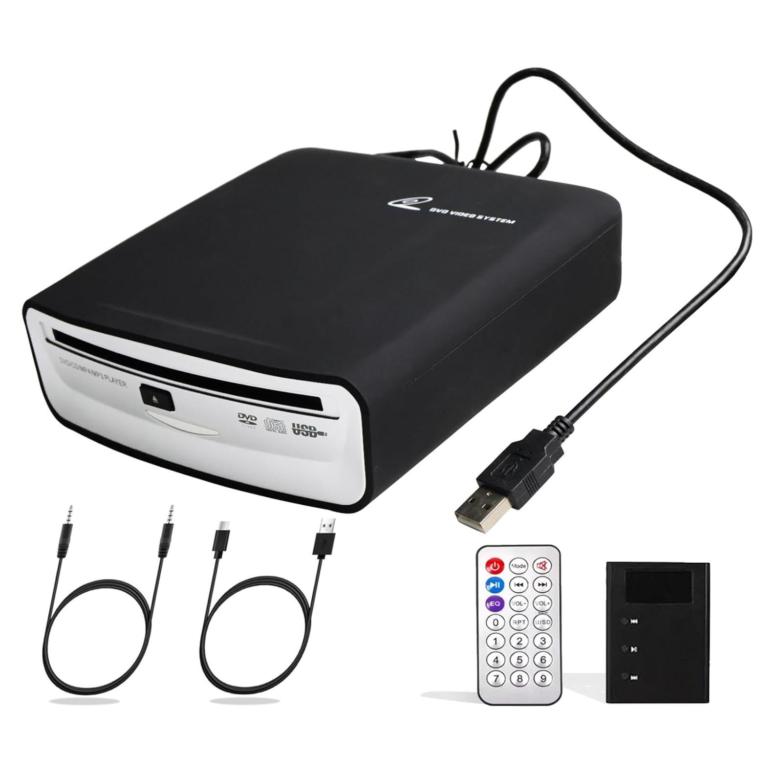 Reproductor de CD Portátil para Coche Ploveyy USB AUX 0.7kg