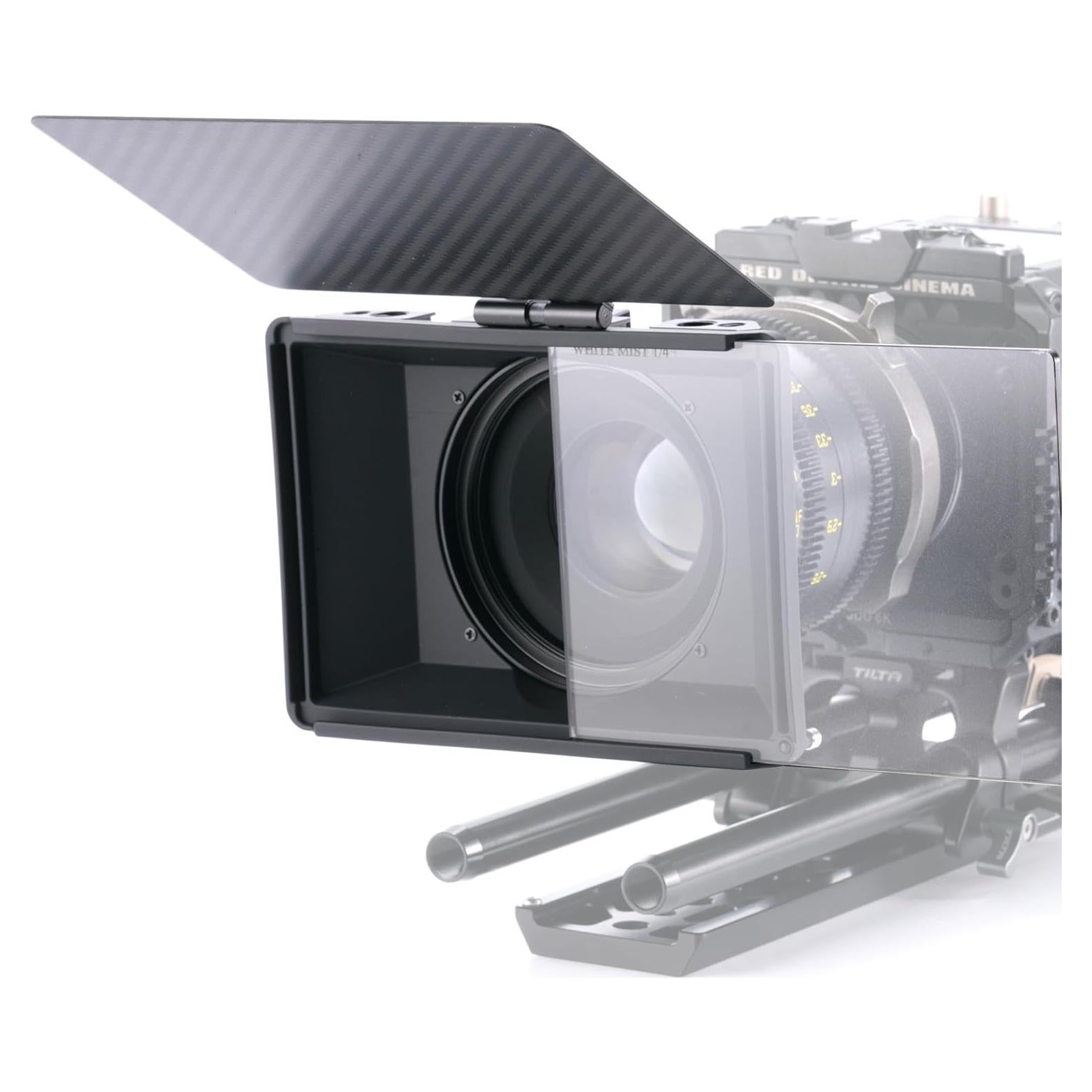 Mini Matte Box Tilta MB-T15 con adaptadores de lente y soporte