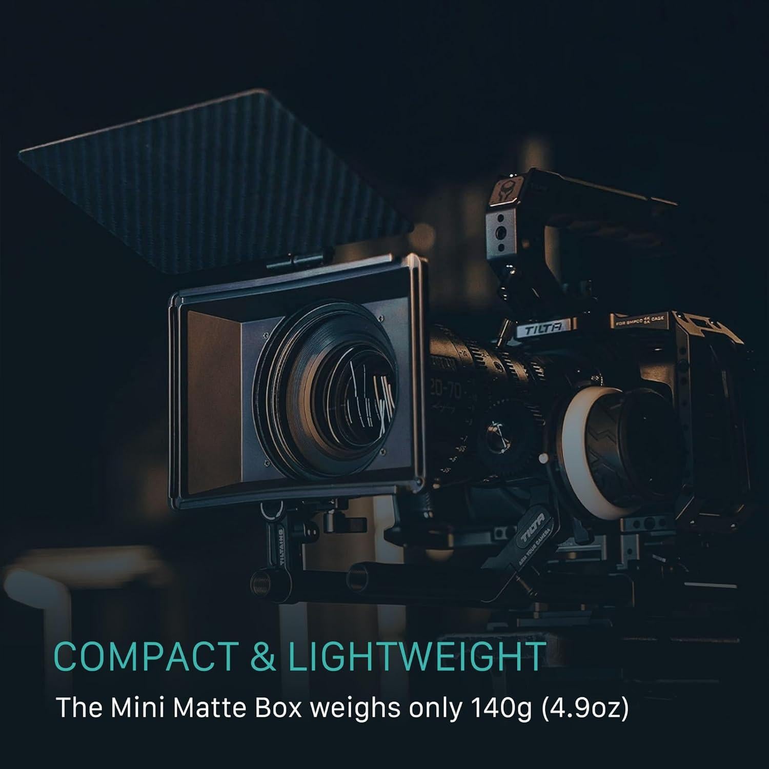 Mini Matte Box Tilta MB-T15 con adaptadores de lente y soporte
