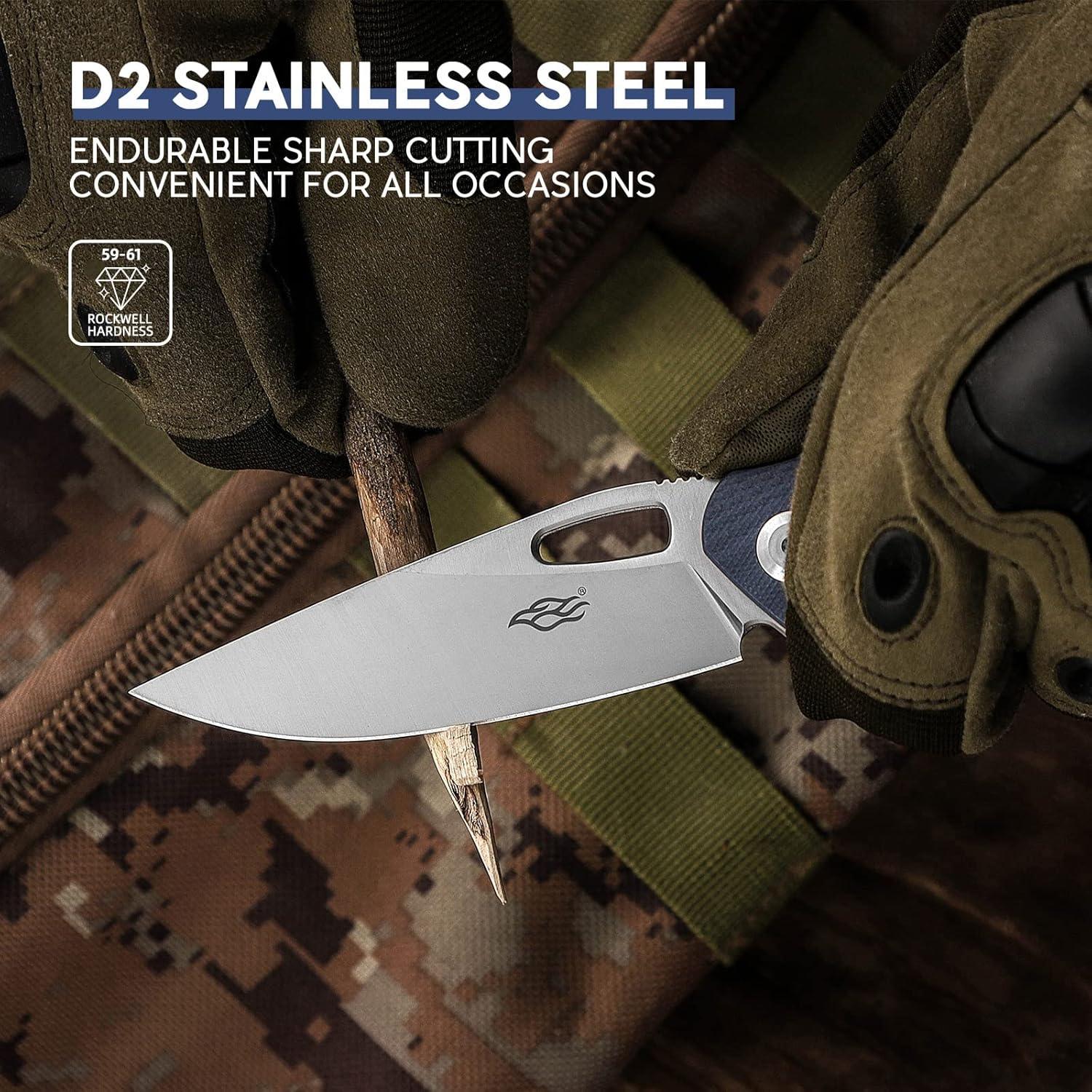 Cuchillo de bolsillo Firebird FH921-GY acero D2 plegable gris