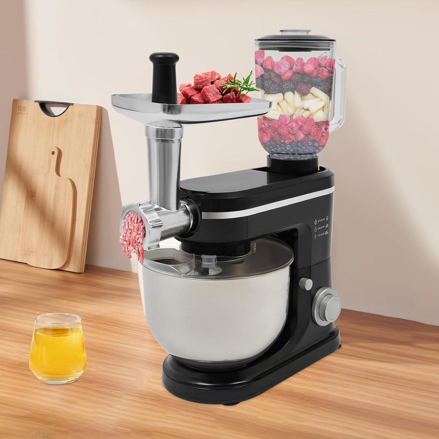 Procesador de Alimentos NIENIEE Mezclador de Pie 6L Negro