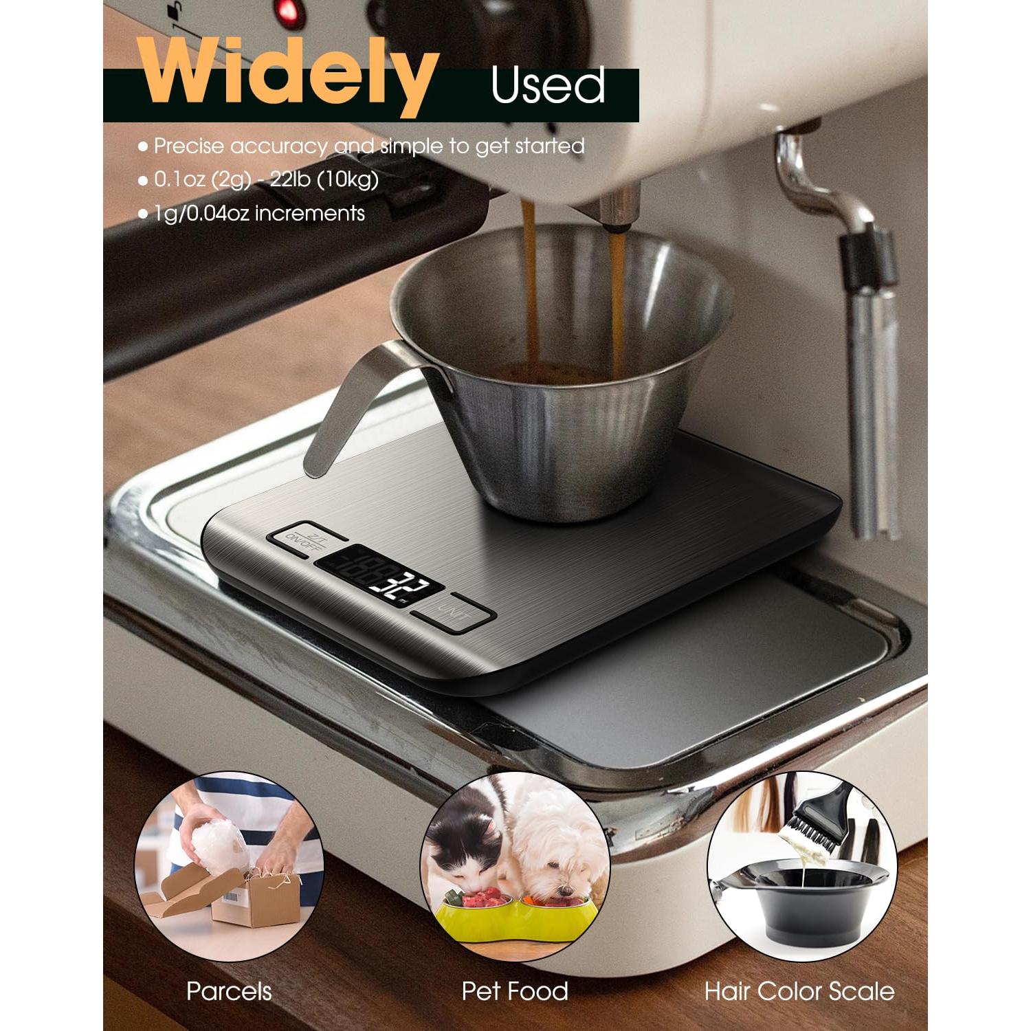 Balanza de Cocina Digital Mik-Nana 10 kg Plata LCD 6 Unidades