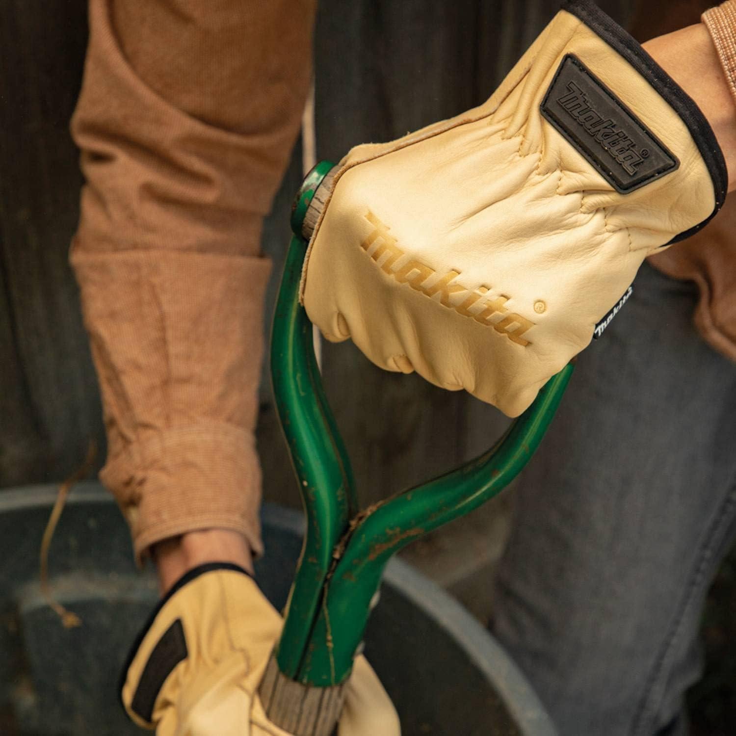 Guantes de Conductor de Cuero Genuino Makita T-04195 Grande