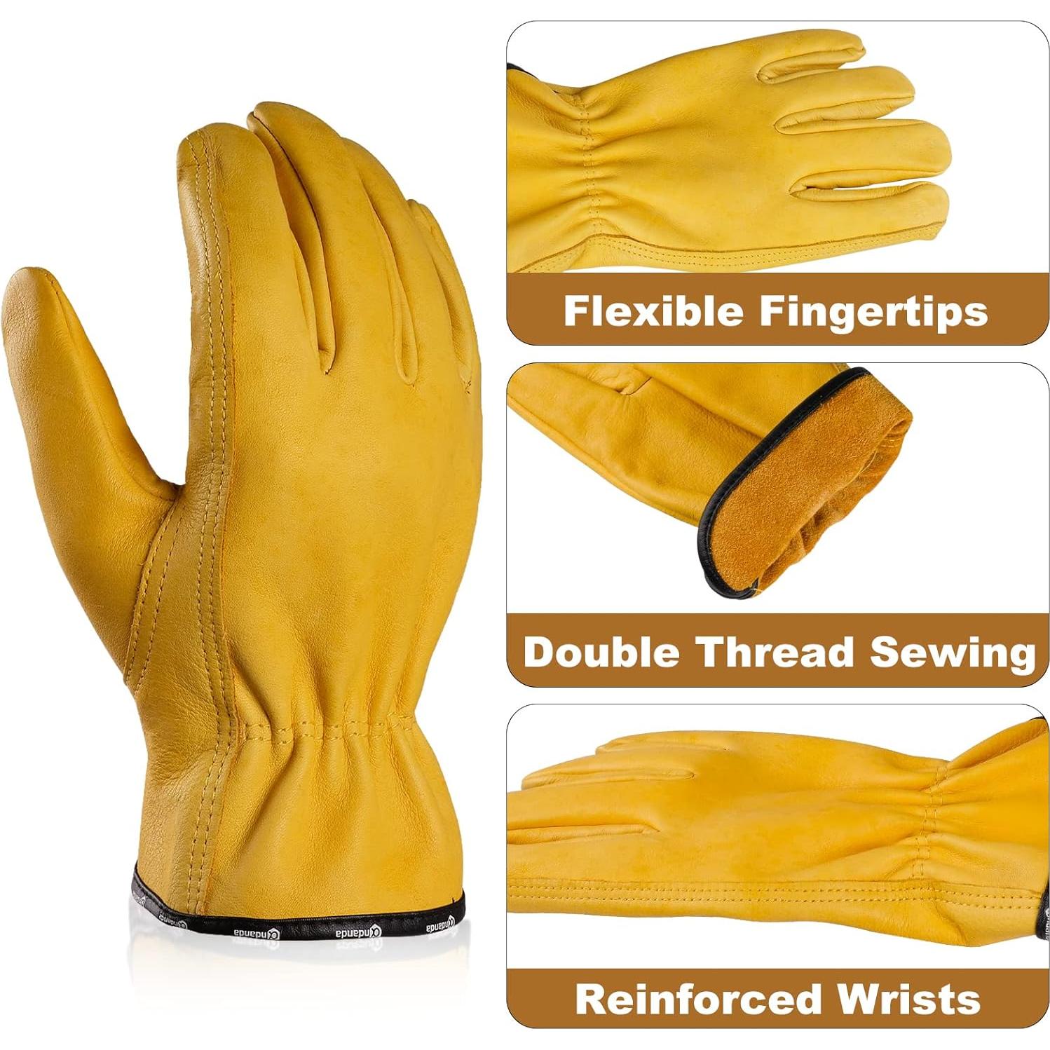 Guantes de Trabajo ANDANDA de Cuero Industrial Medianos