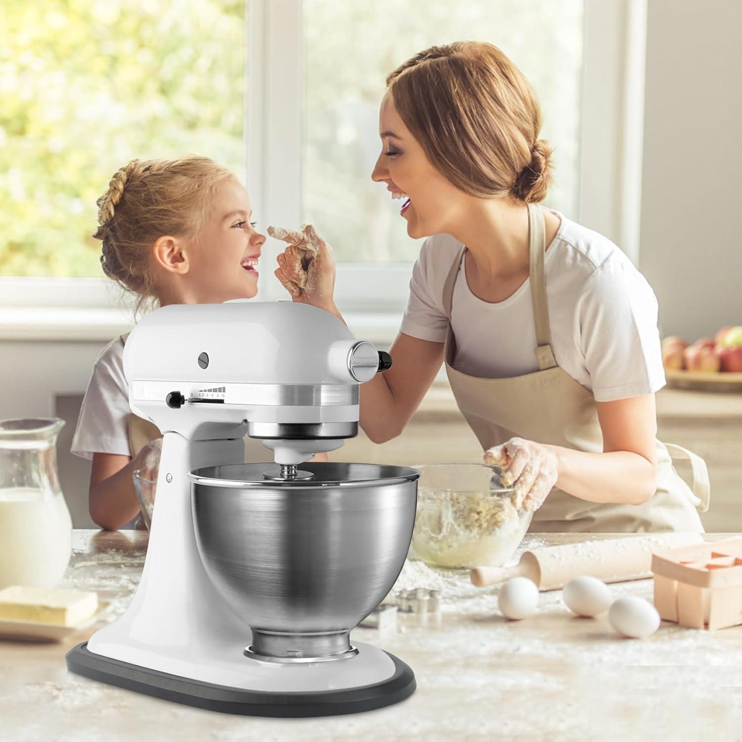 Tabla Deslizante de Bambú JAYOBGO para Batidora Kitchen Aid 4.5-5 Qt