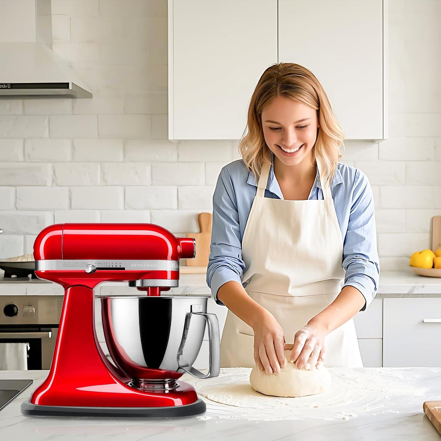 Tabla Deslizante de Bambú JAYOBGO para Batidora Kitchen Aid 4.5-5 Qt