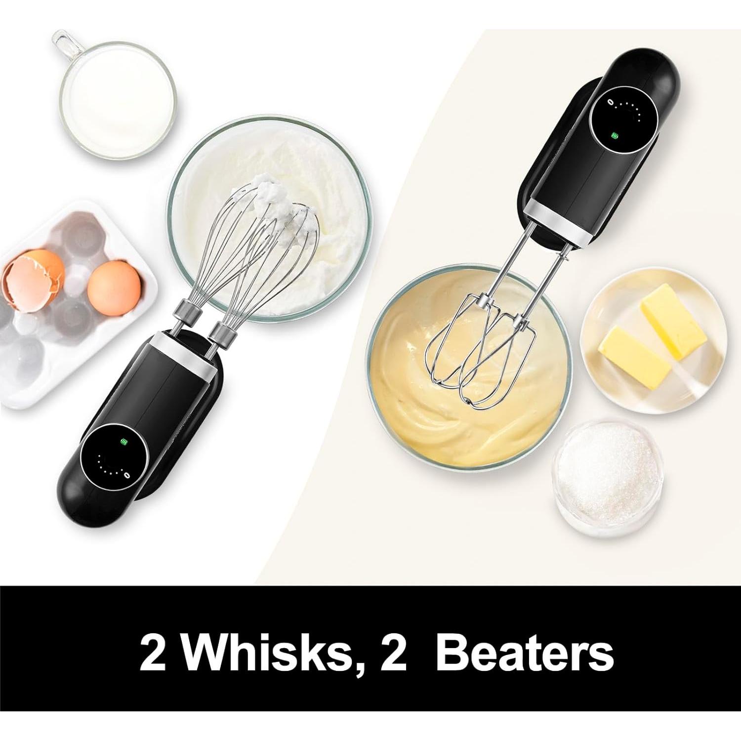 Batidora de Mano Recargable Cocina en la Caja HM01Pro 6 Velocidades