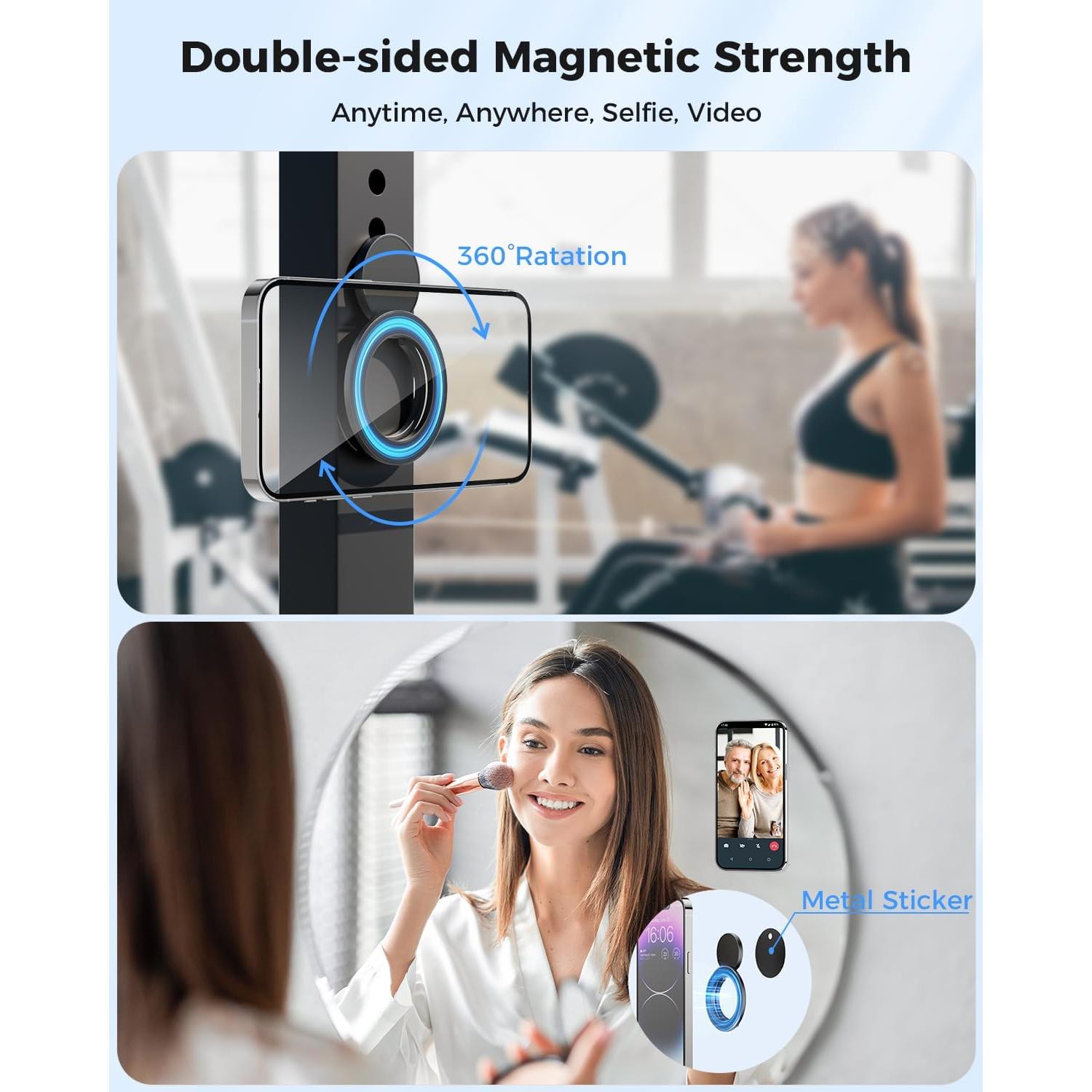 Soporte Magnético SUPERONE MagSafe Doble Cara para iPhone