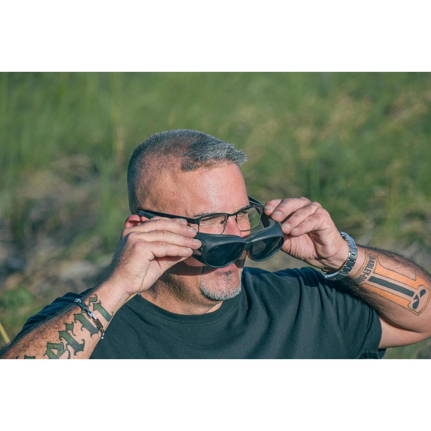 Gafas de sol de motocicleta Global Vision Outfitter con espuma