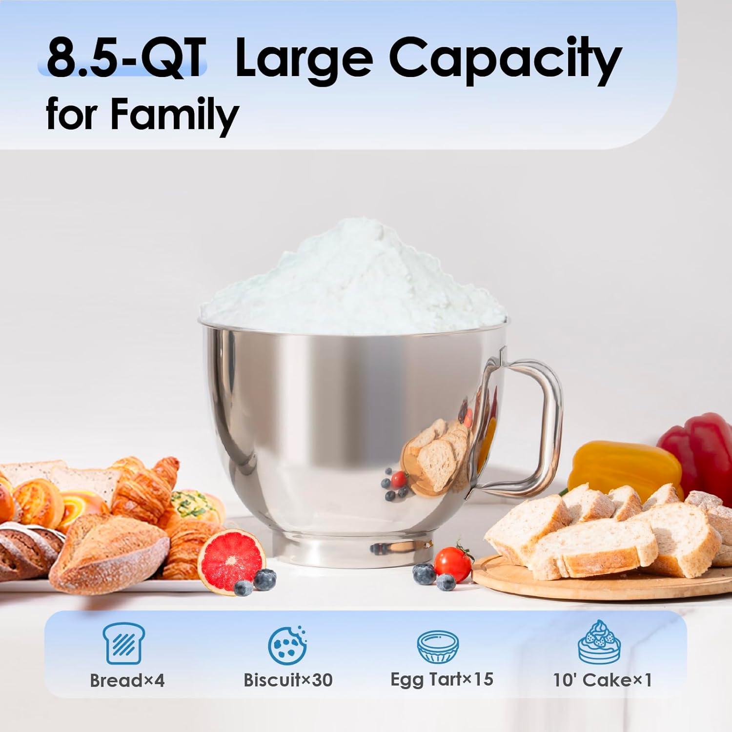 Batidora de pie Kitchen in the box KSM85 8.5L 900W Crema