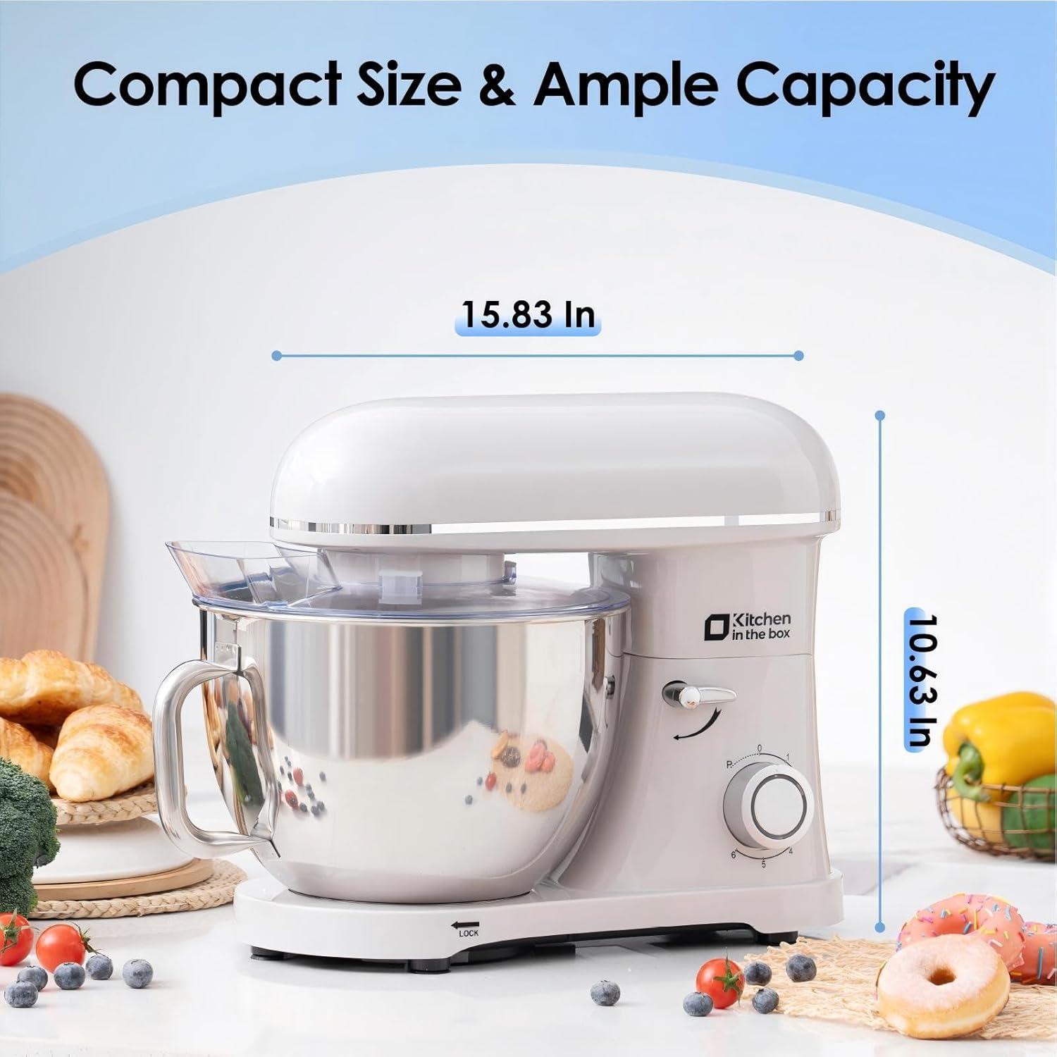 Batidora de pie Kitchen in the box KSM85 8.5L 900W Crema