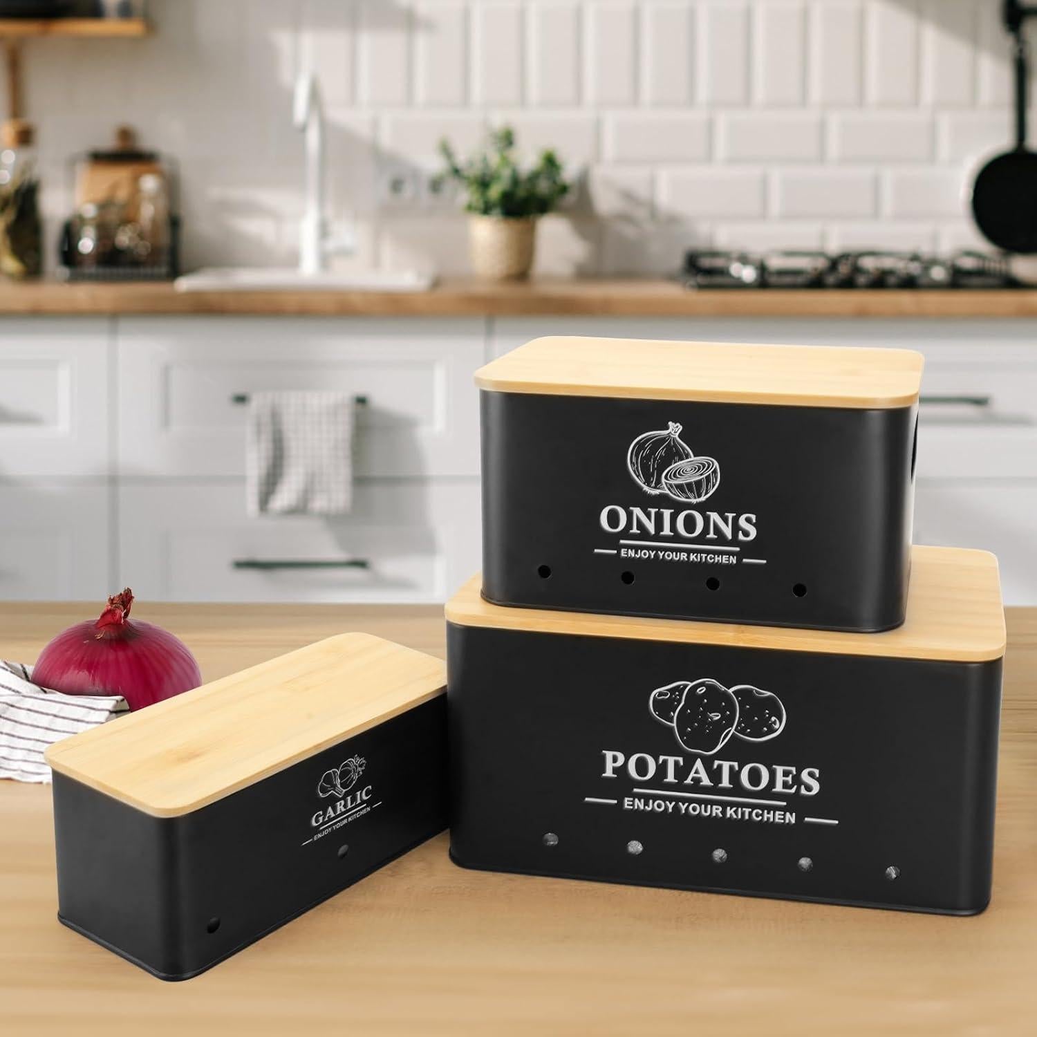 Juego de Almacenamiento de Verduras Dekosilave - 3 Contenedores