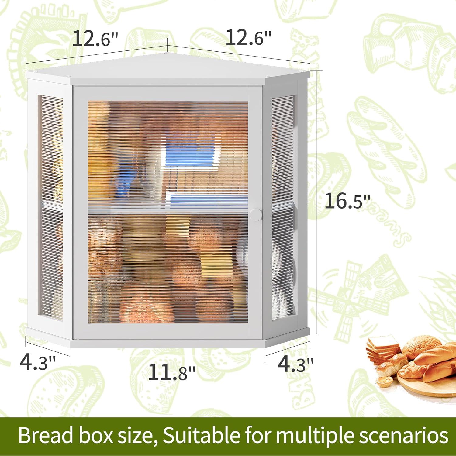 Caja de Pan Doble BMOSU Extra Grande de Bambú Blanca