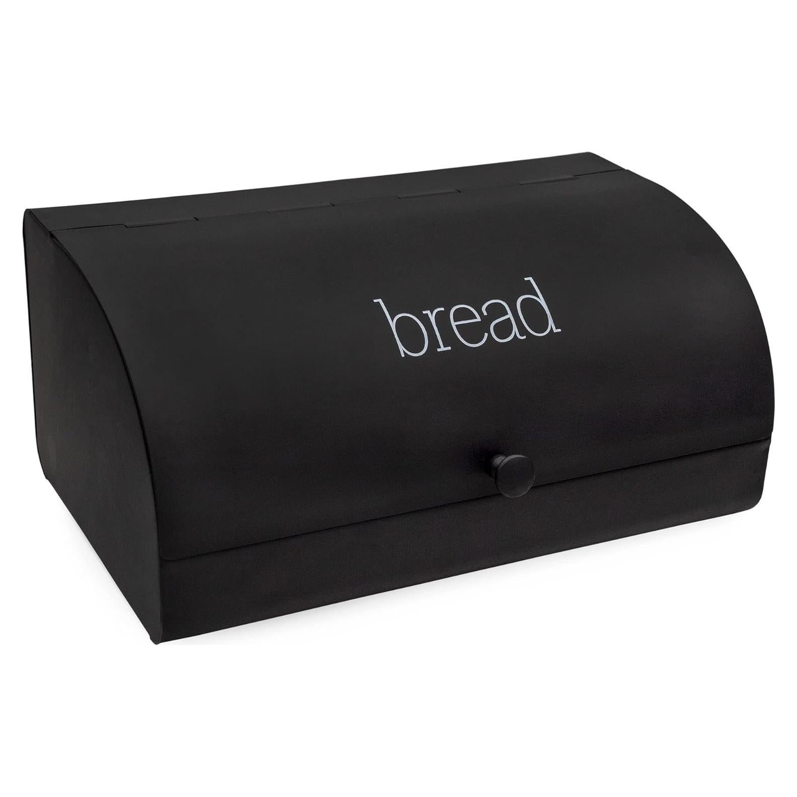 Caja de Pan Negra AuldHome Design 33x20x15 cm Estilo Retro