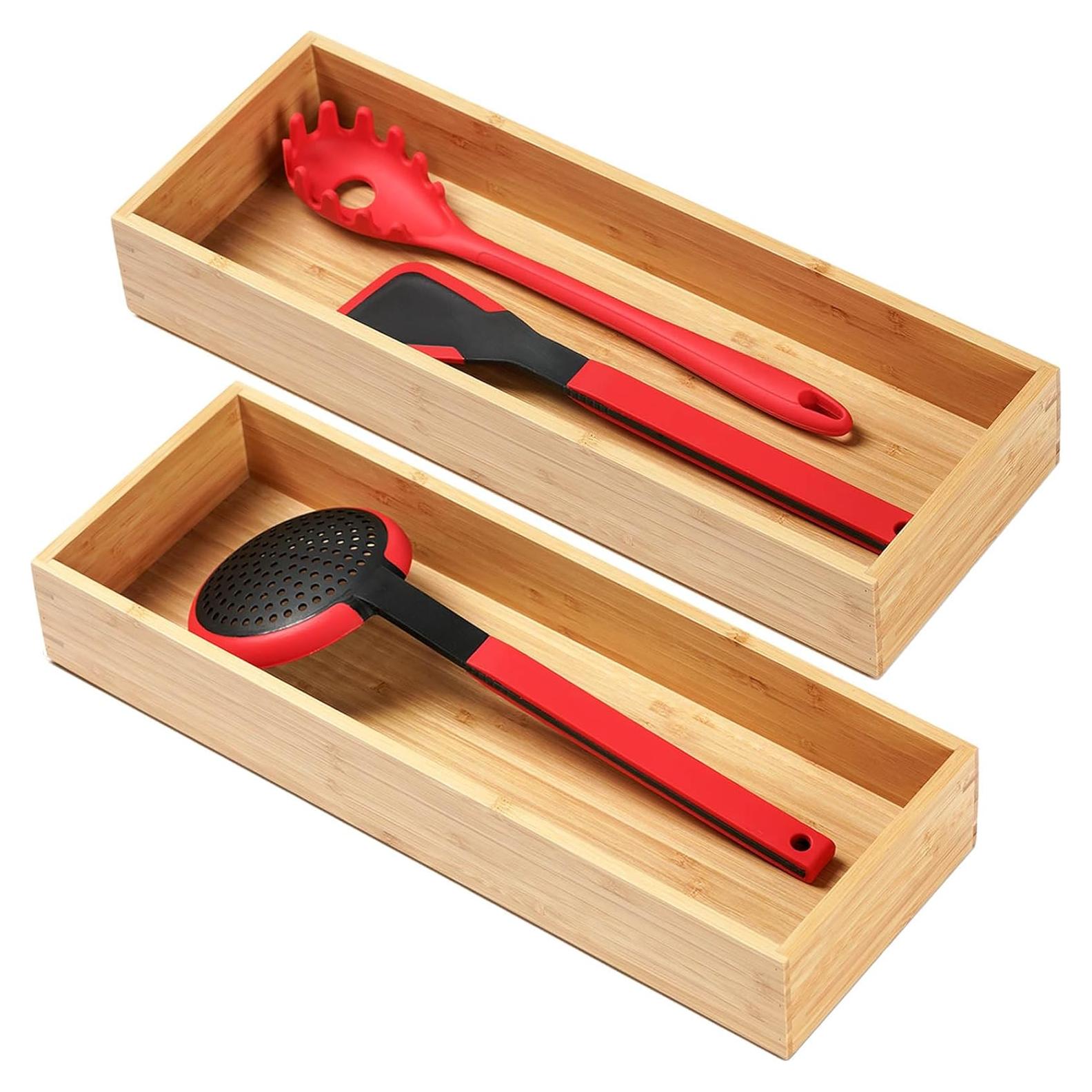 Organizador de Utensilios de Cocina Umilife - Juego de 2, 43x15x6.4cm