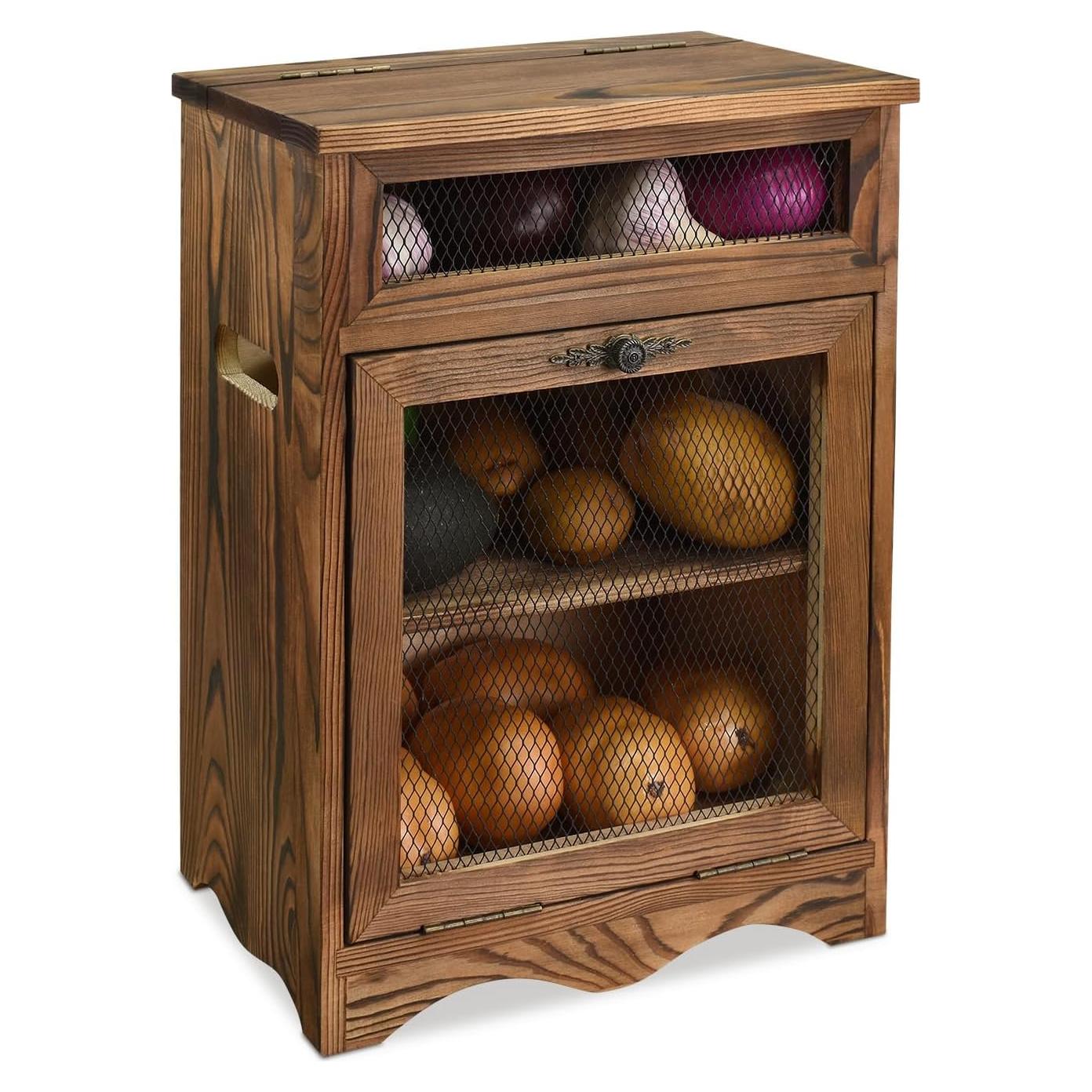 Caja de Almacenamiento de Madera Ikee Design 30x17.3x40.6 cm