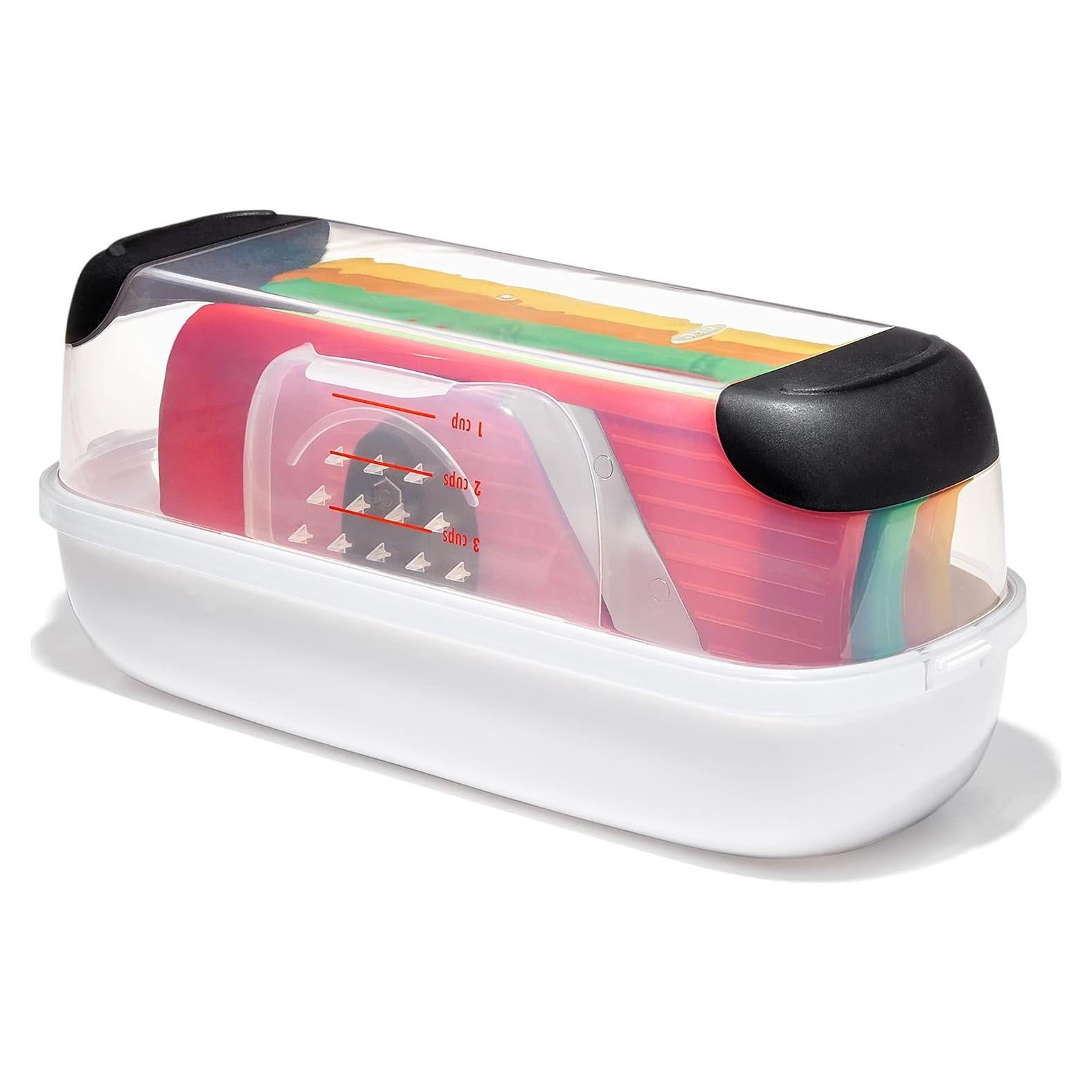 Conjunto Rallado y Corte OXO Good Grips - 4 Superficies, Blanco