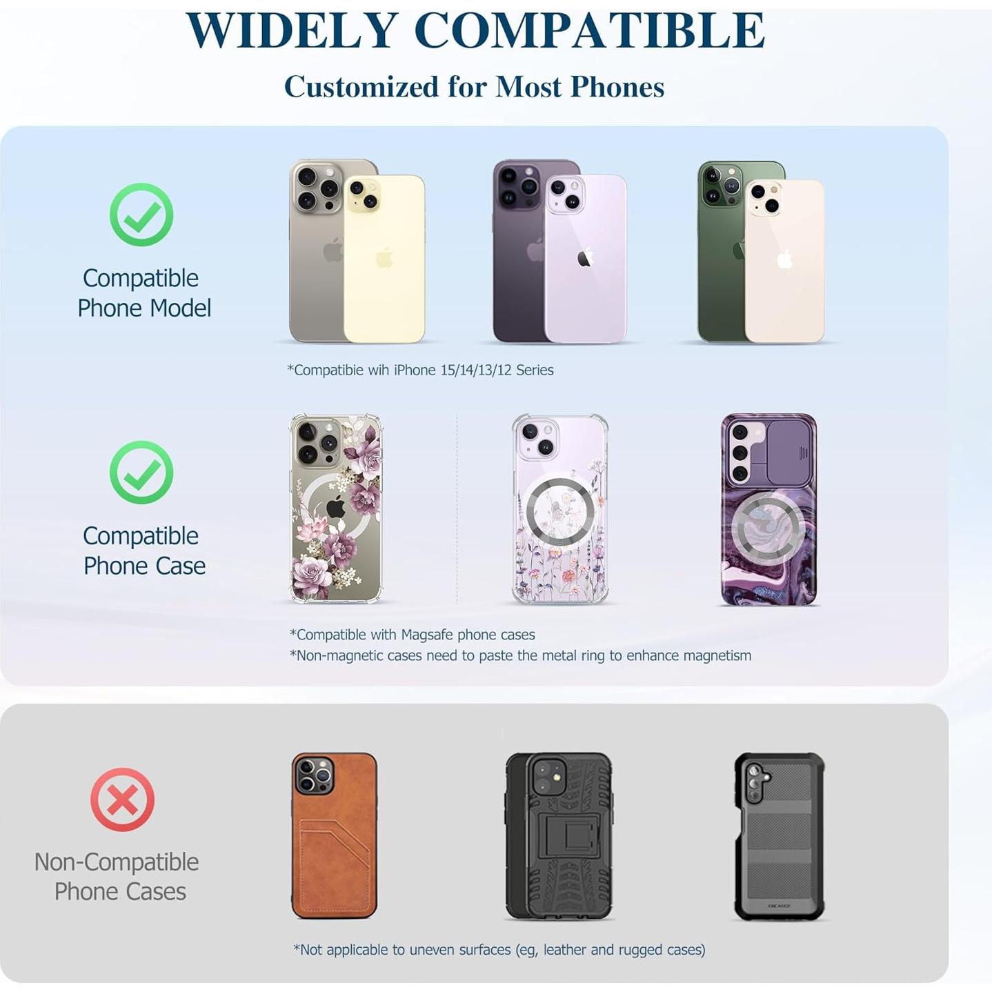 Soporte Magnético GVIEWIN para Teléfono MagSafe 360° Beige