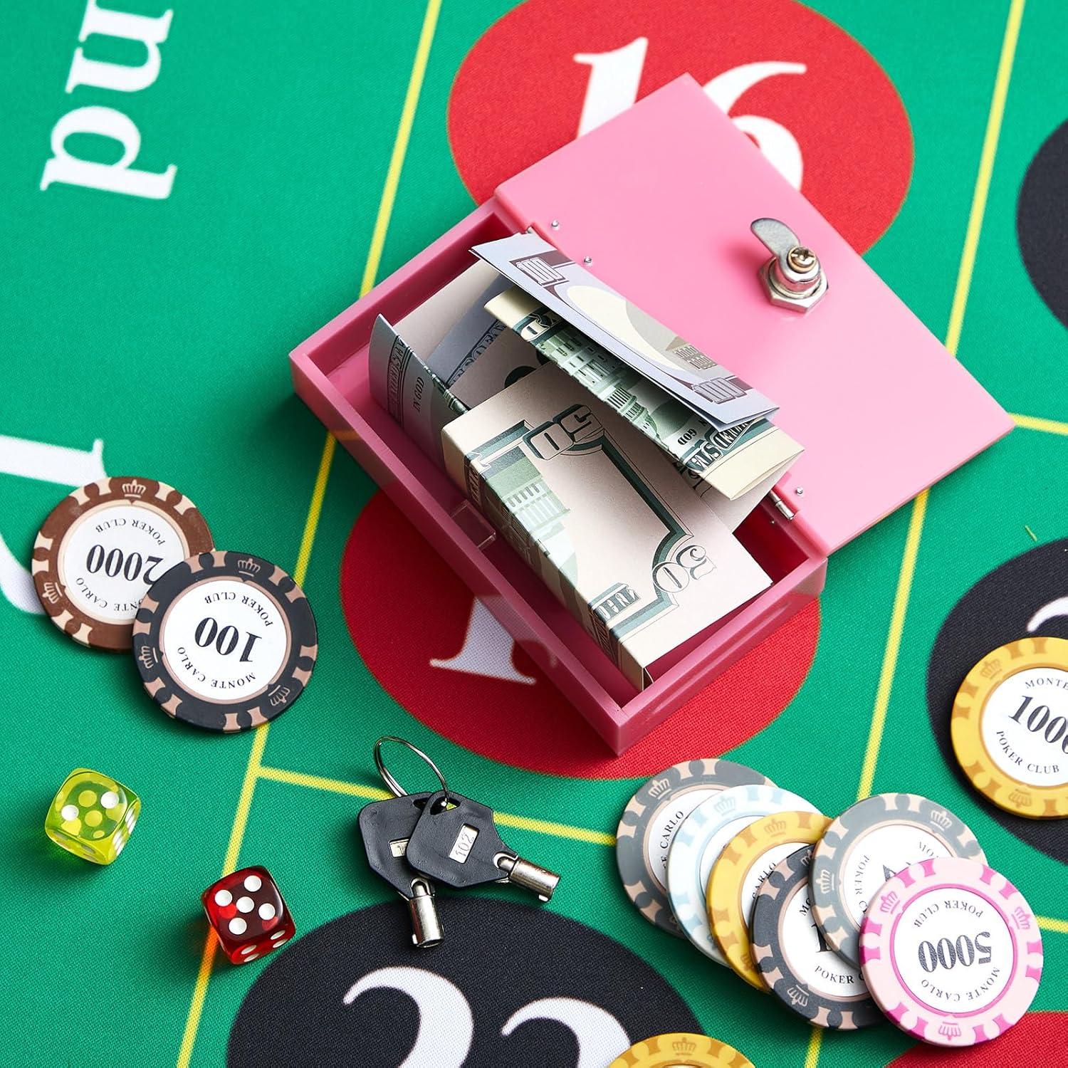 Caja Acrílica Rosa CroBlissful con Llaves y Bolsa de Almacenamiento