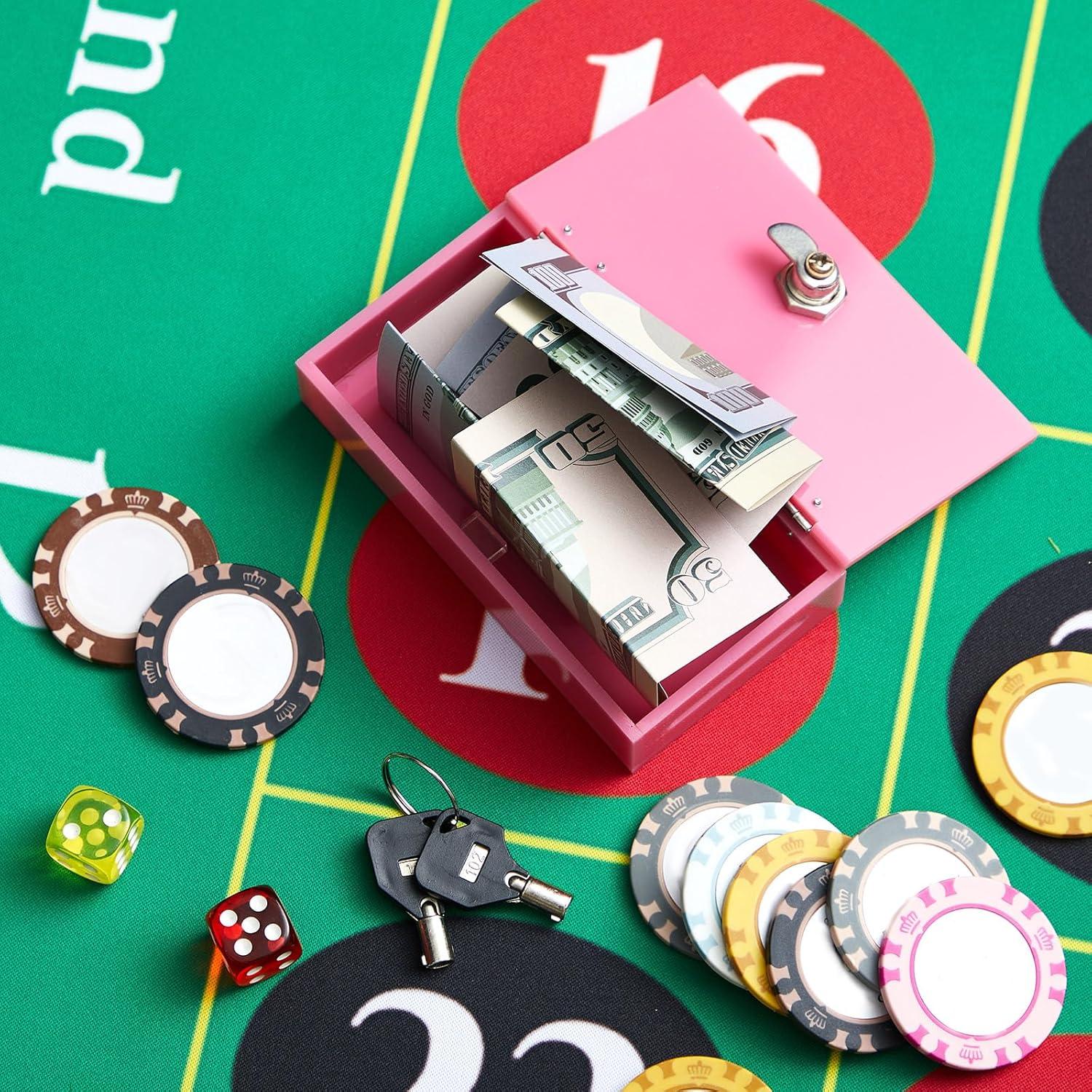 Caja Acrílica Rosa CroBlissful con Llaves y Bolsa de Almacenamiento