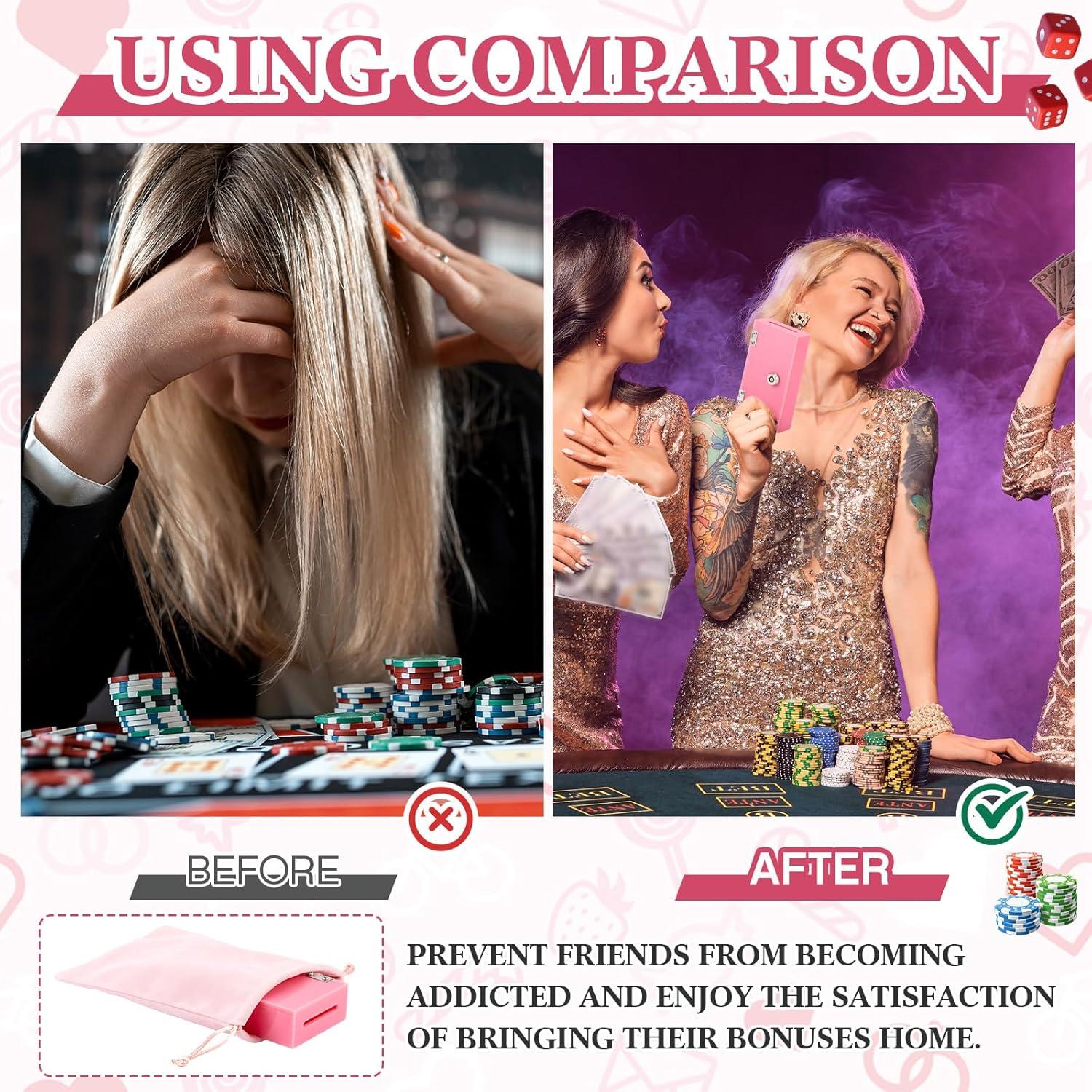 Caja Acrílica Rosa CroBlissful con Llaves y Bolsa de Almacenamiento