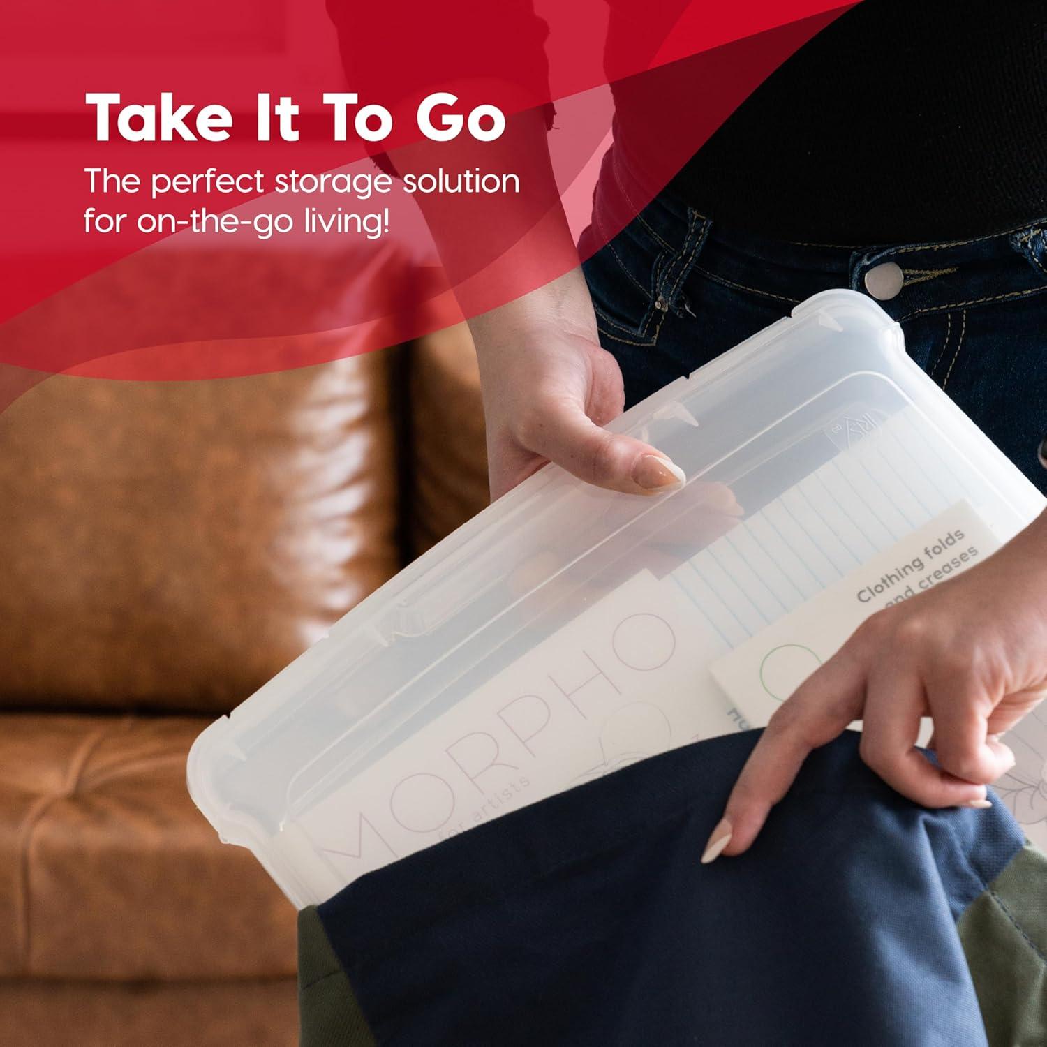 Caja Organizadora IRIS USA Transparente 10 Unidades 32.9x31cm