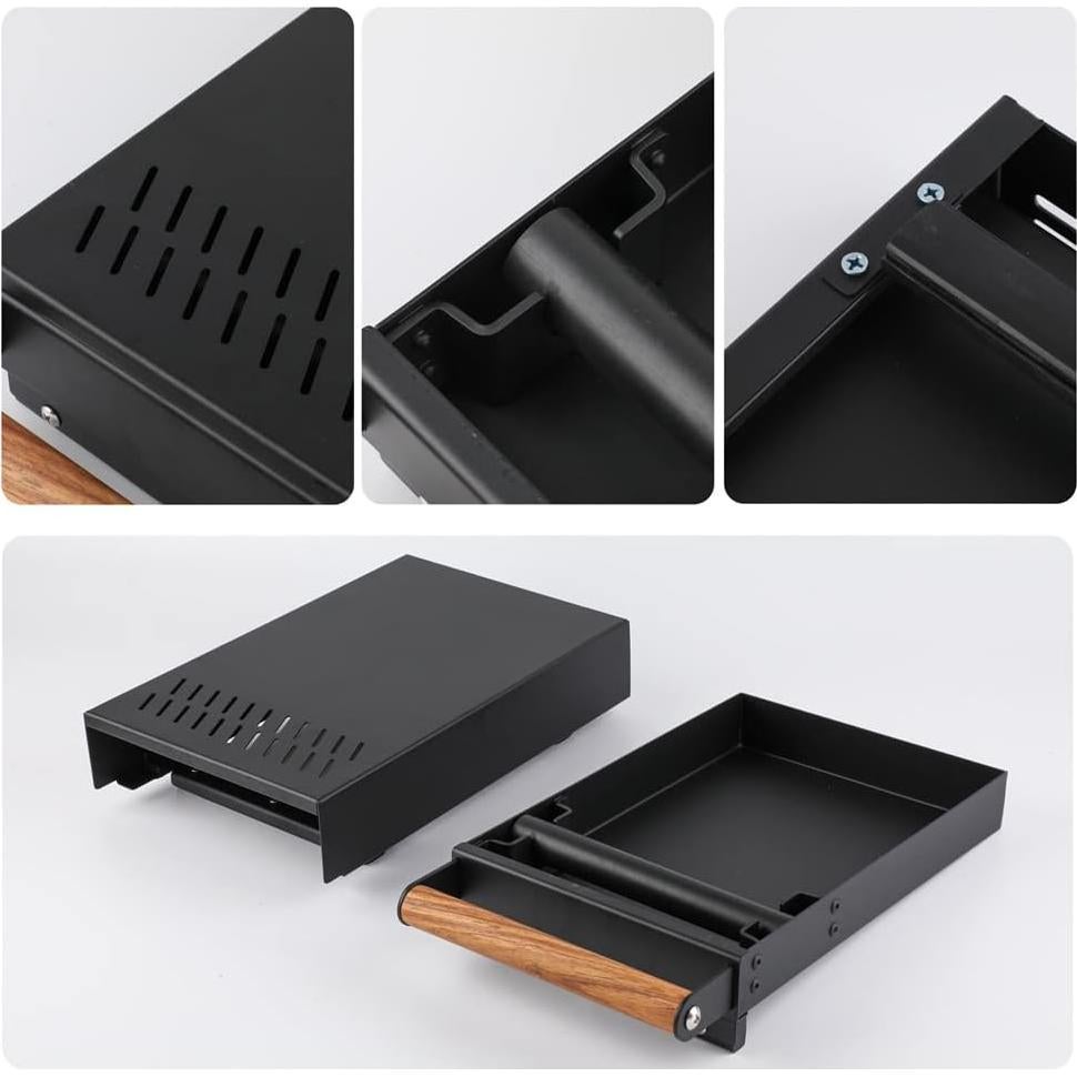 Contenedor de Posos de Café Espresso PACKGILO Negro Acero Inoxidable