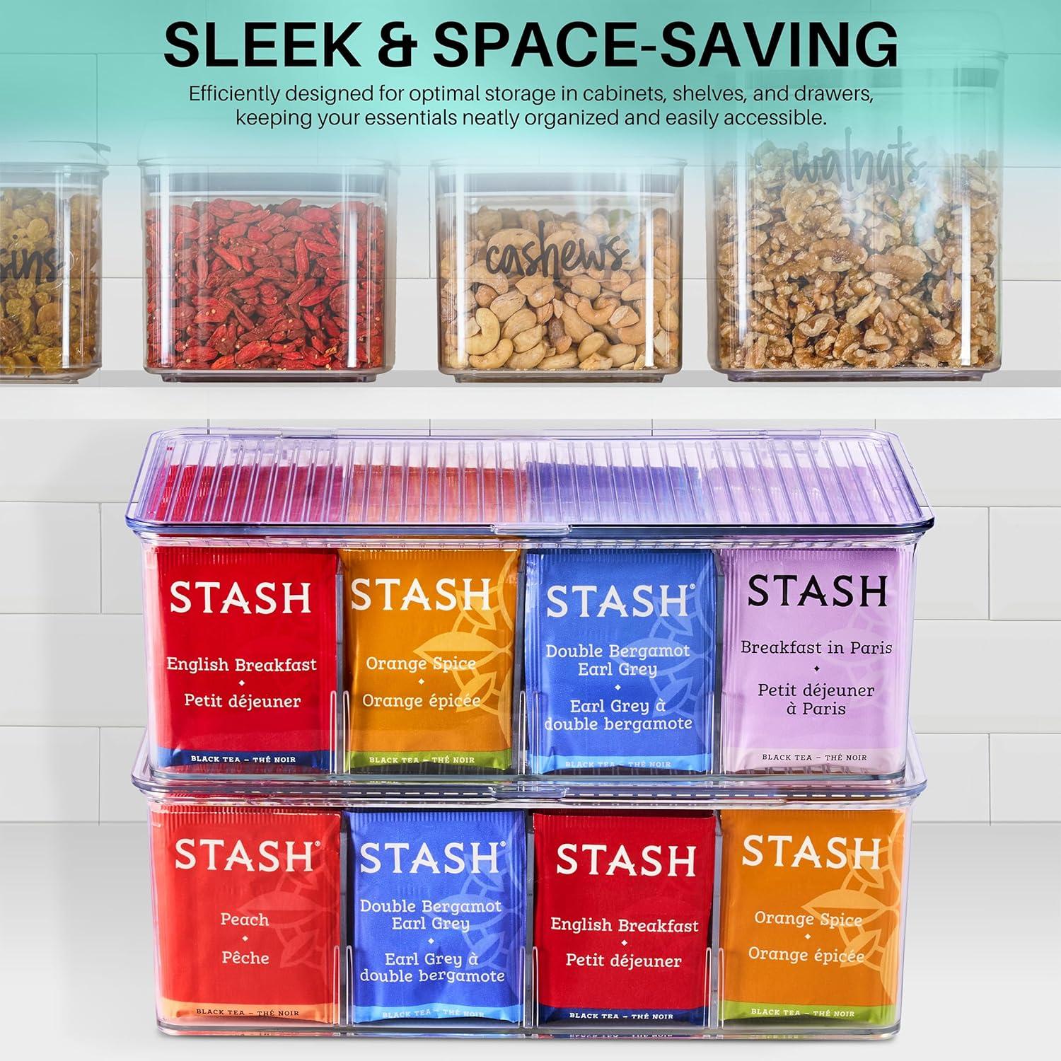 Contenedores de Almacenamiento Sorbus 2 Unidades con Divisores