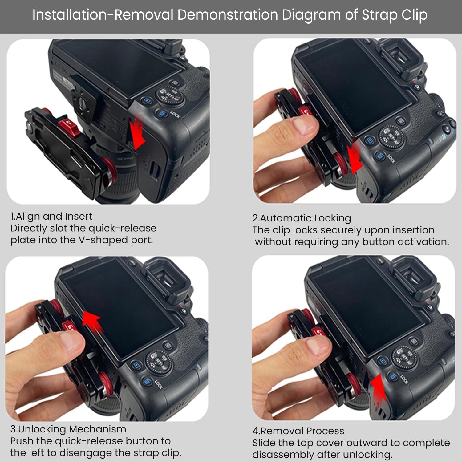 Soporte de Montaje para Cámara SFFRY SF-48 Rojo Antivibración